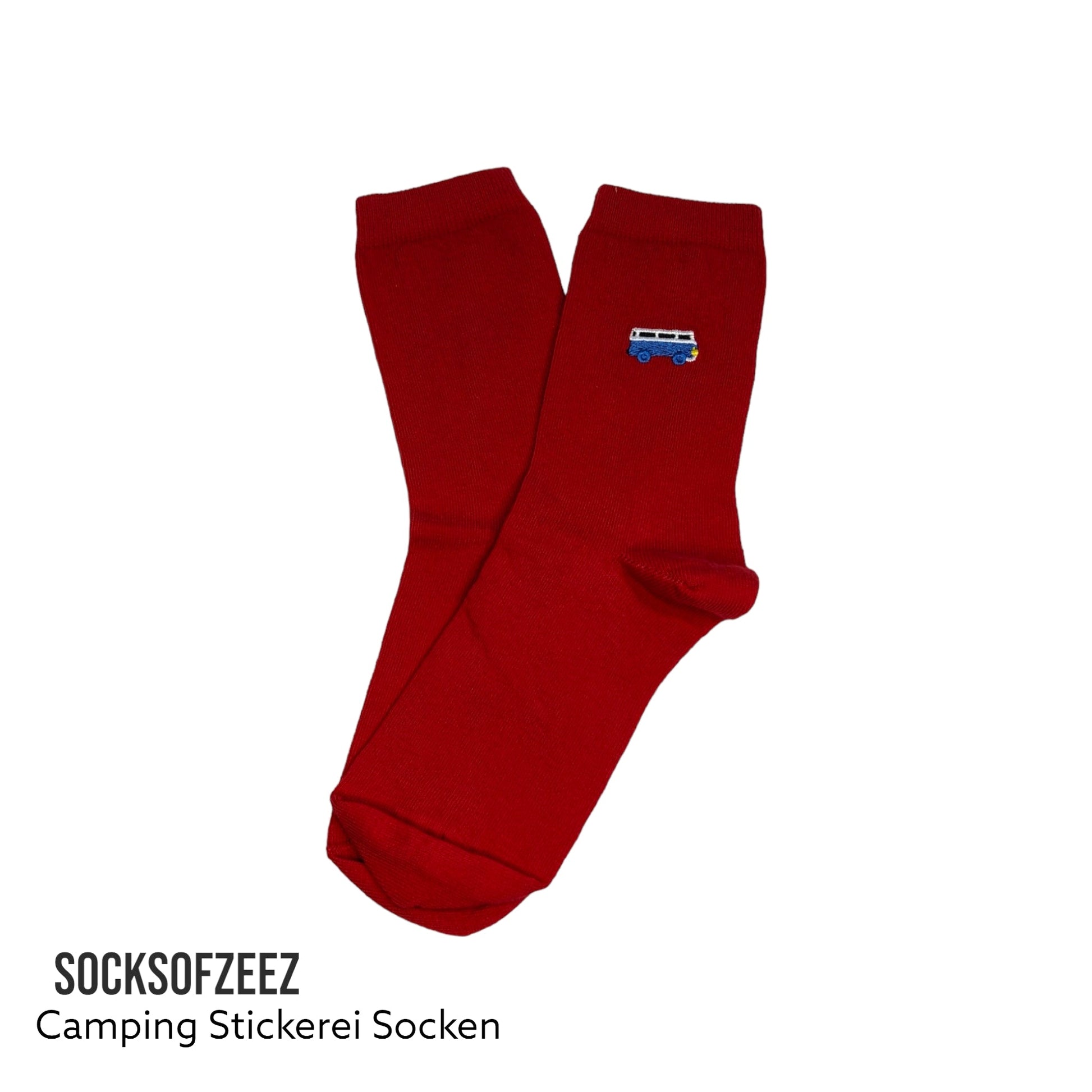 Camping Stickerei Socken - Shop of Zeez