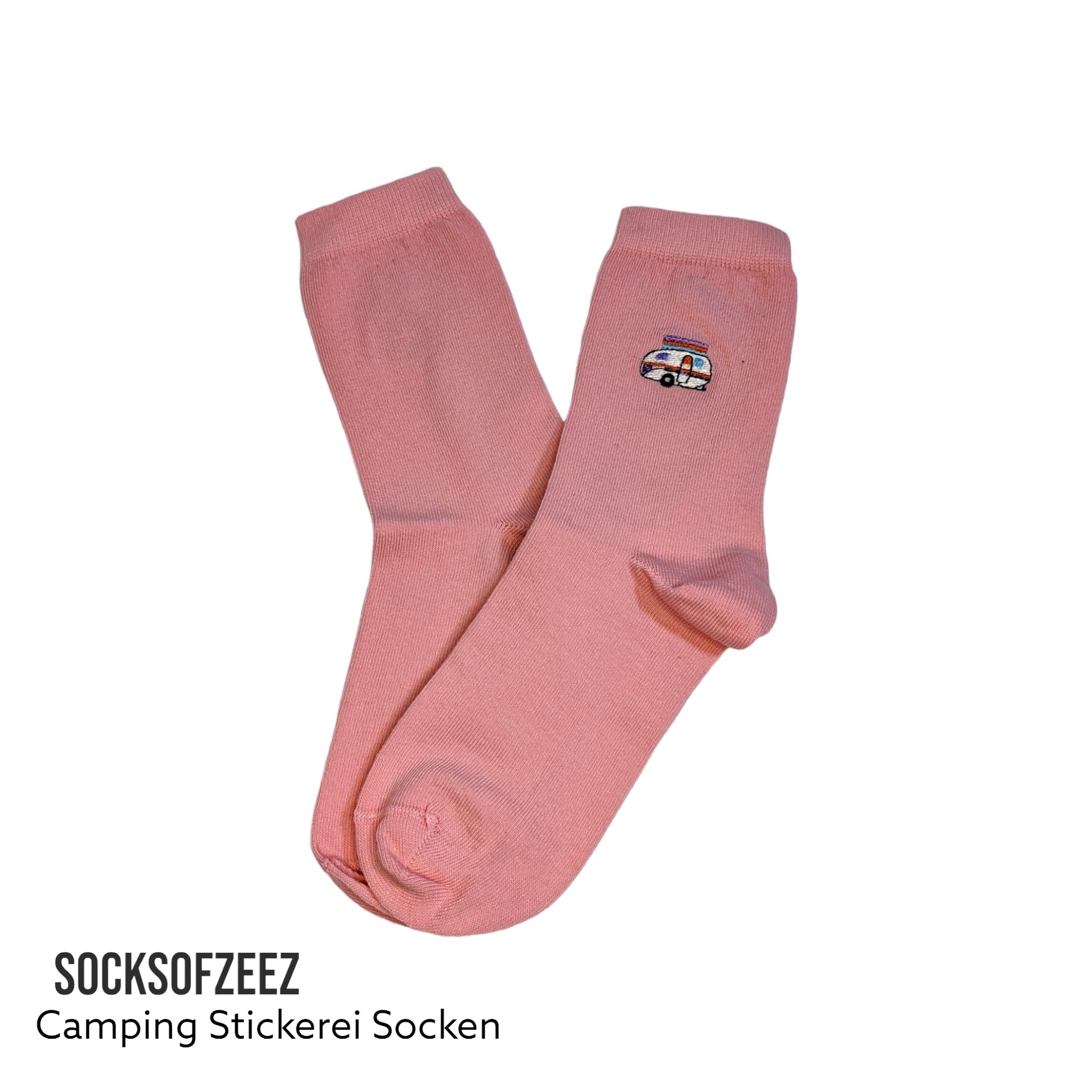 Camping Stickerei Socken - Shop of Zeez