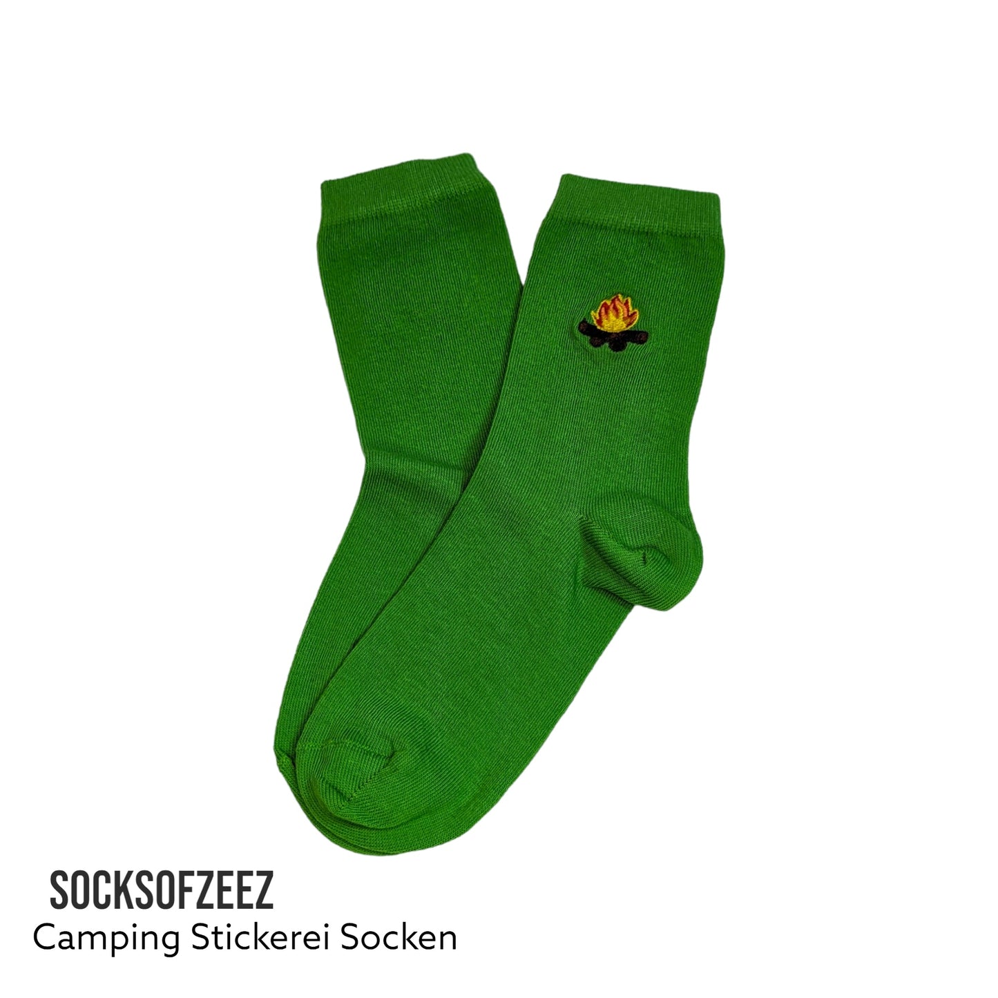 Camping Stickerei Socken - Shop of Zeez