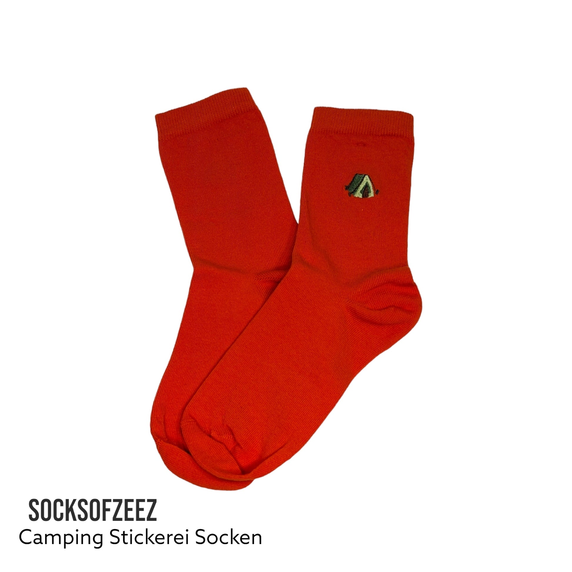 Camping Stickerei Socken - Shop of Zeez