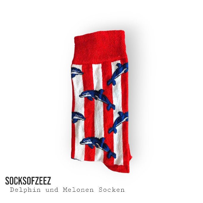 Delpfin mit gestreifte Socken - Shop of Zeez