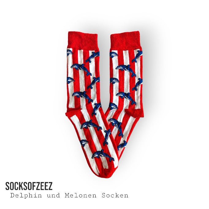 Delpfin mit gestreifte Socken - Shop of Zeez