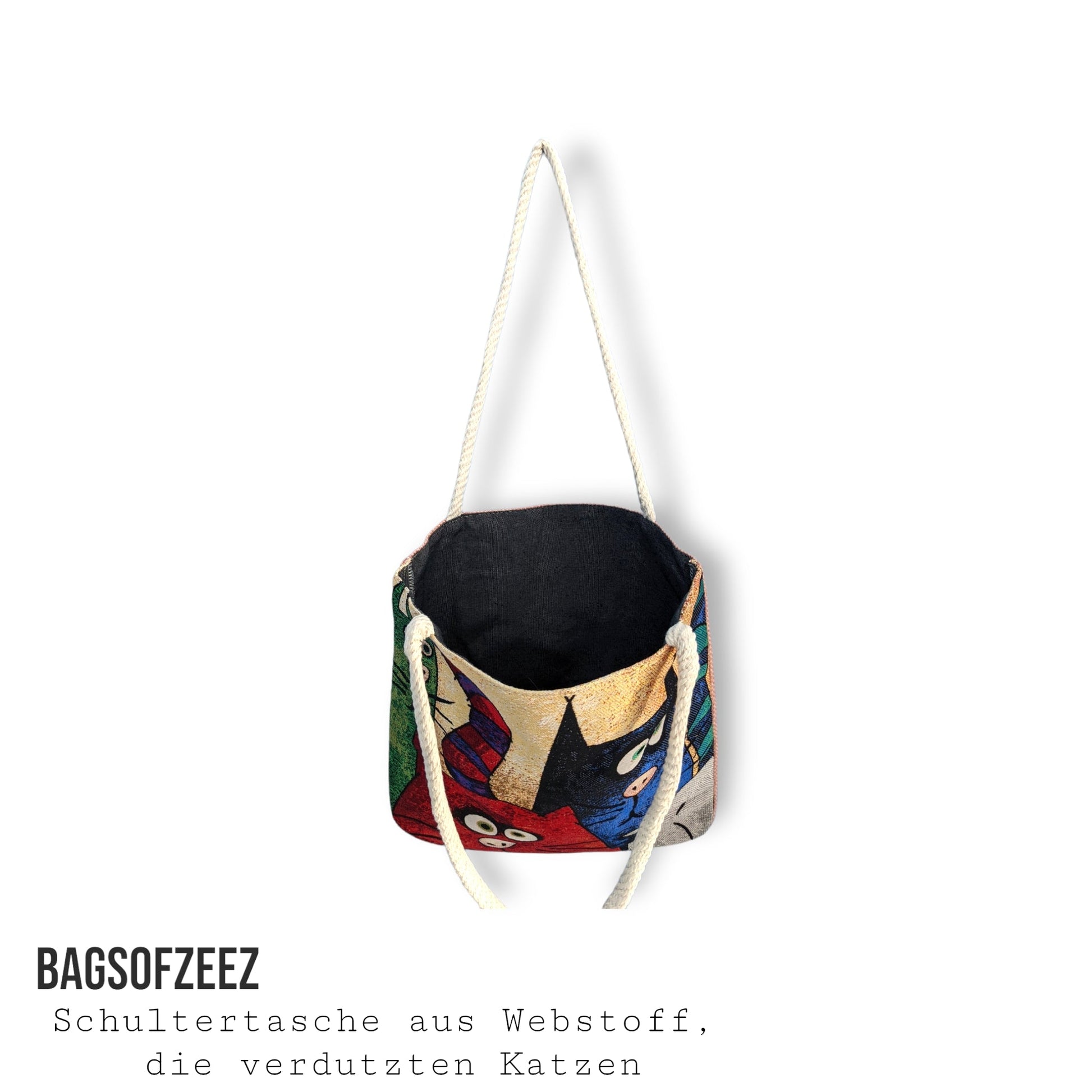 die verdutzten Katzen Schultertasche - Shop of Zeez