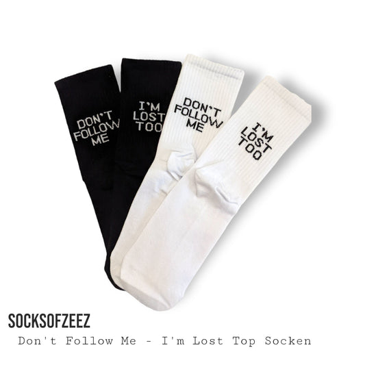 Don´t Follow Me Socken - Shop of Zeez