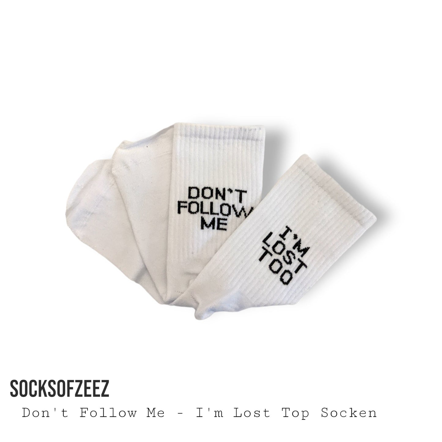 Don´t Follow Me Socken - Shop of Zeez