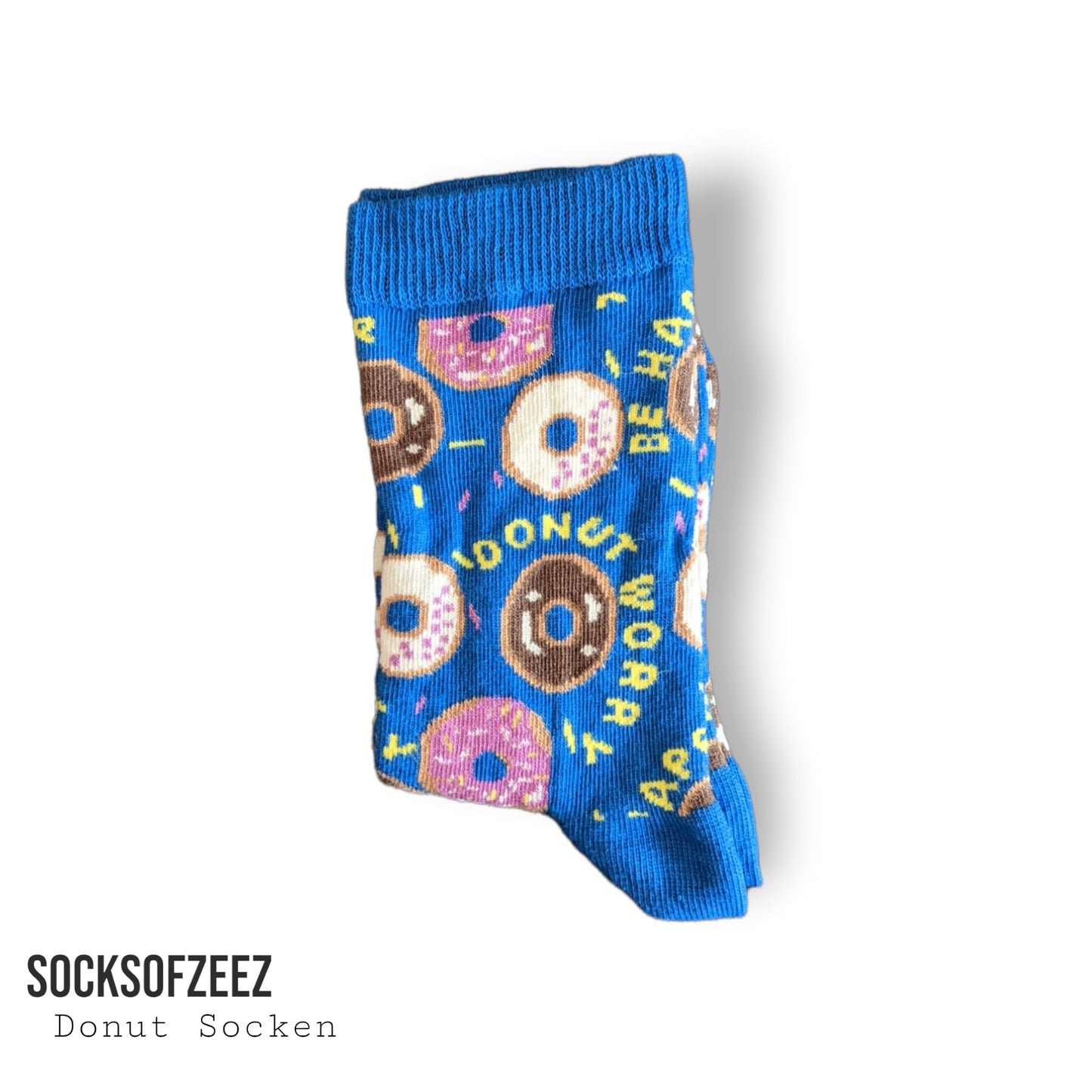 Donut Socken - blau, Unisex Socken, Einheitsgröße: 36 - 42 - Shop of Zeez