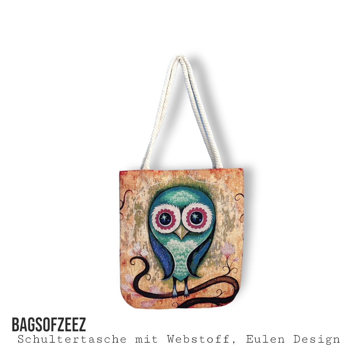 Eulen Design Schultertasche - Shop of Zeez