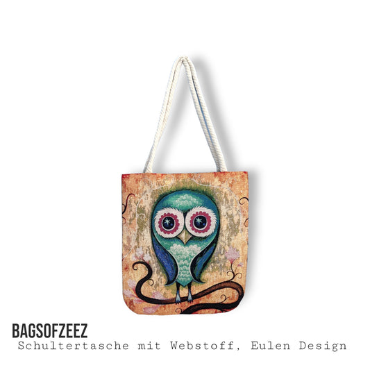 Eulen Design Schultertasche - Shop of Zeez