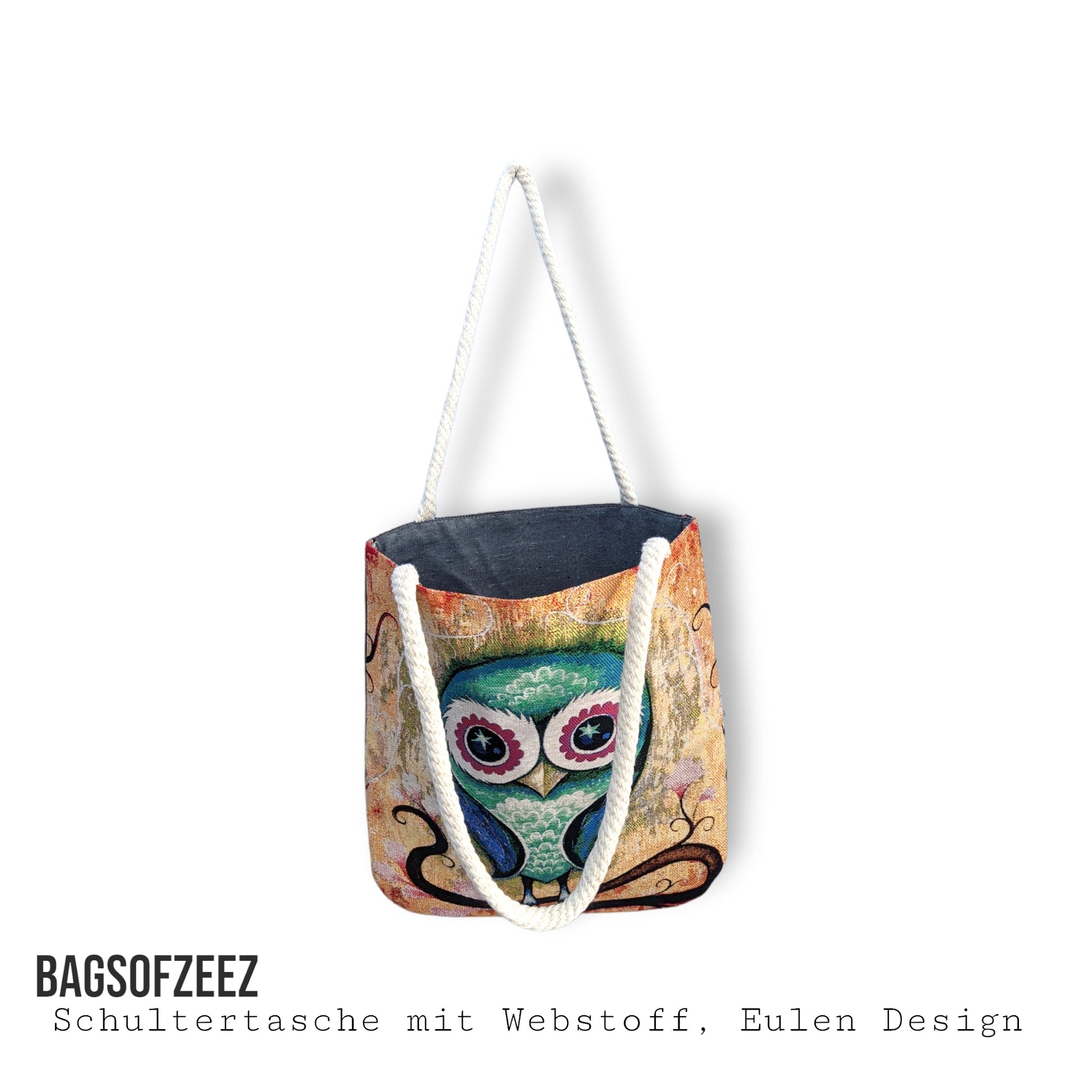 Eulen Design Schultertasche - Shop of Zeez