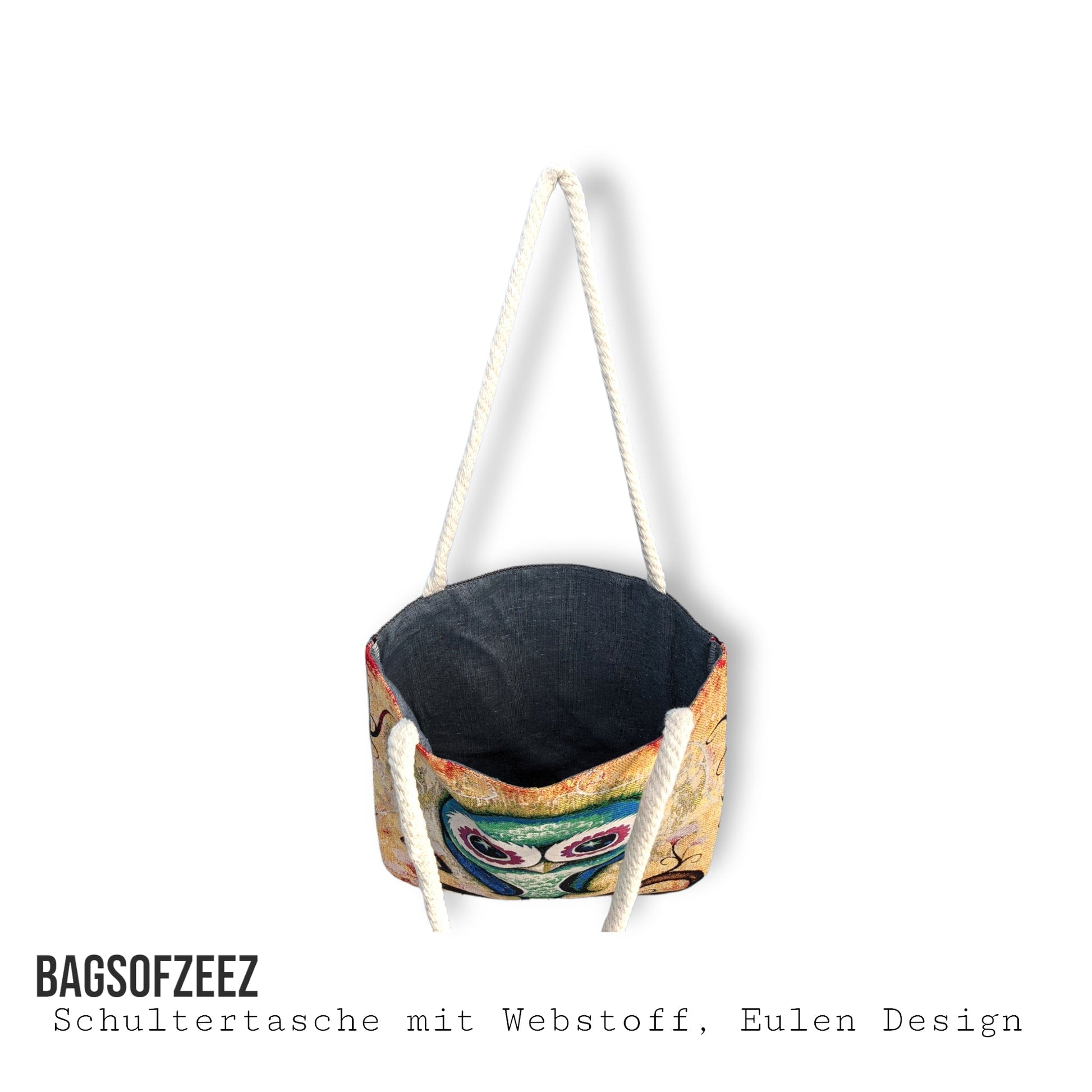 Eulen Design Schultertasche - Shop of Zeez