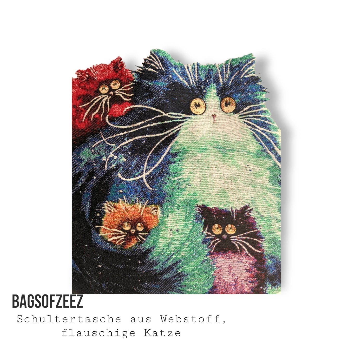 flauschige Katze Schultertasche - Shop of Zeez