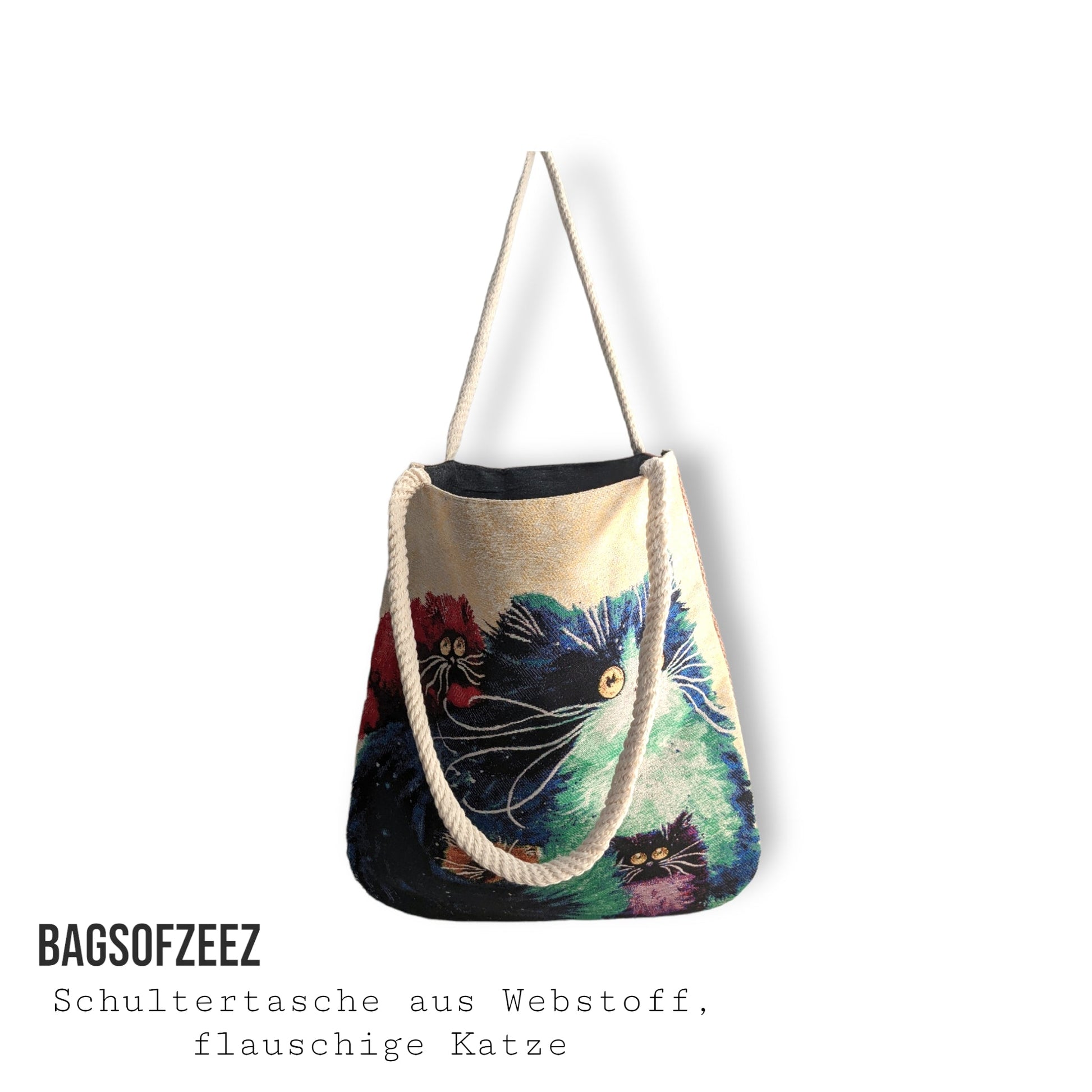 flauschige Katze Schultertasche - Shop of Zeez