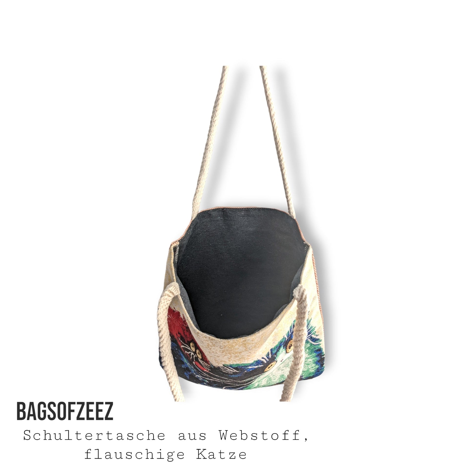 flauschige Katze Schultertasche - Shop of Zeez