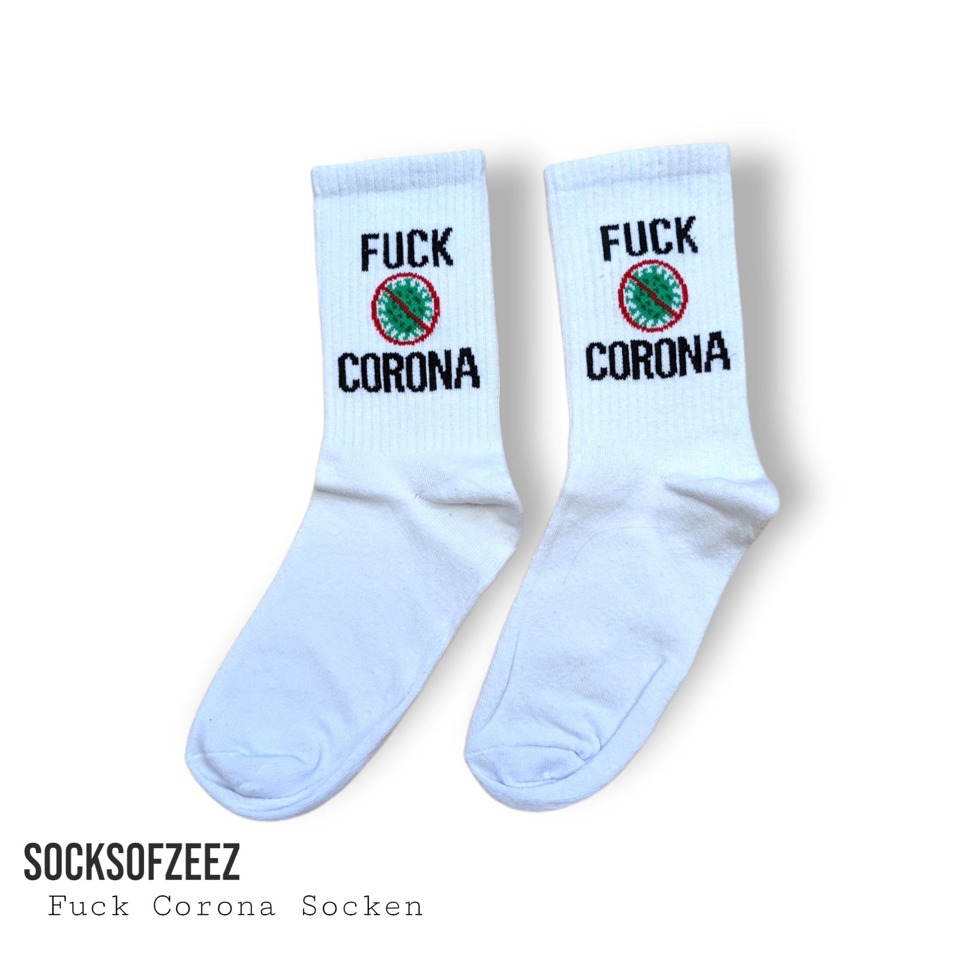 Fuck Corona Sportsocken - Shop of Zeez