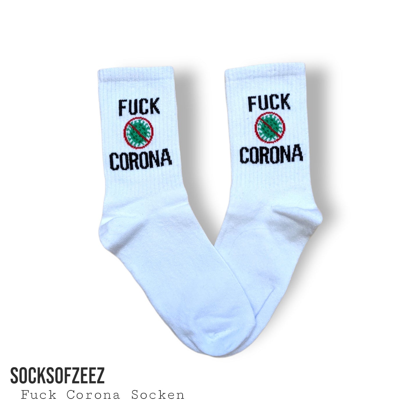 Fuck Corona Sportsocken - Shop of Zeez