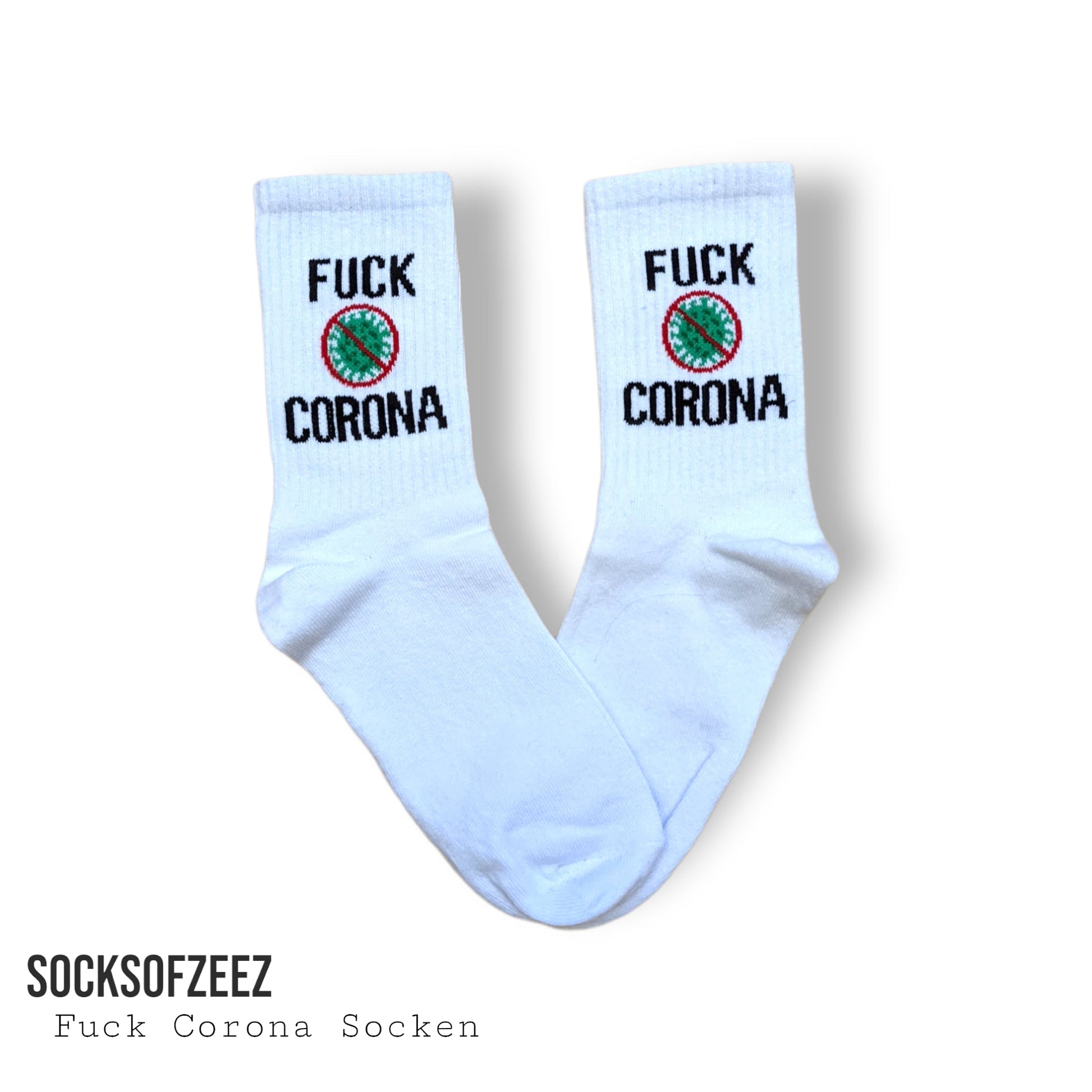 Fuck Corona Sportsocken - Shop of Zeez