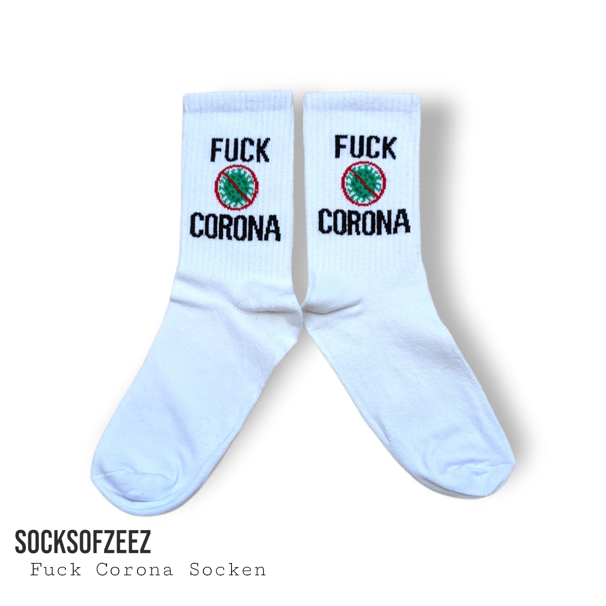 Fuck Corona Sportsocken - Shop of Zeez