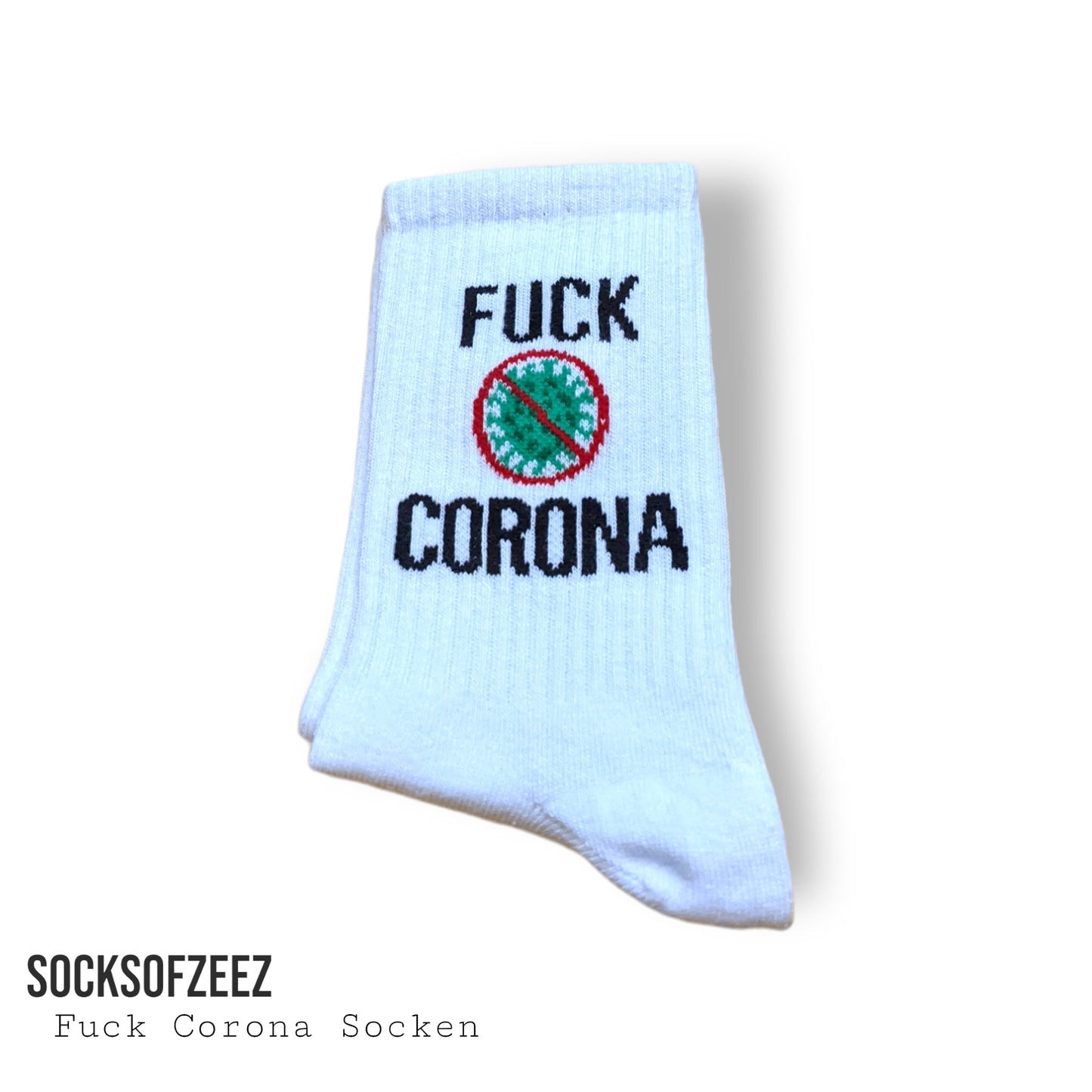 Fuck Corona Sportsocken - Shop of Zeez