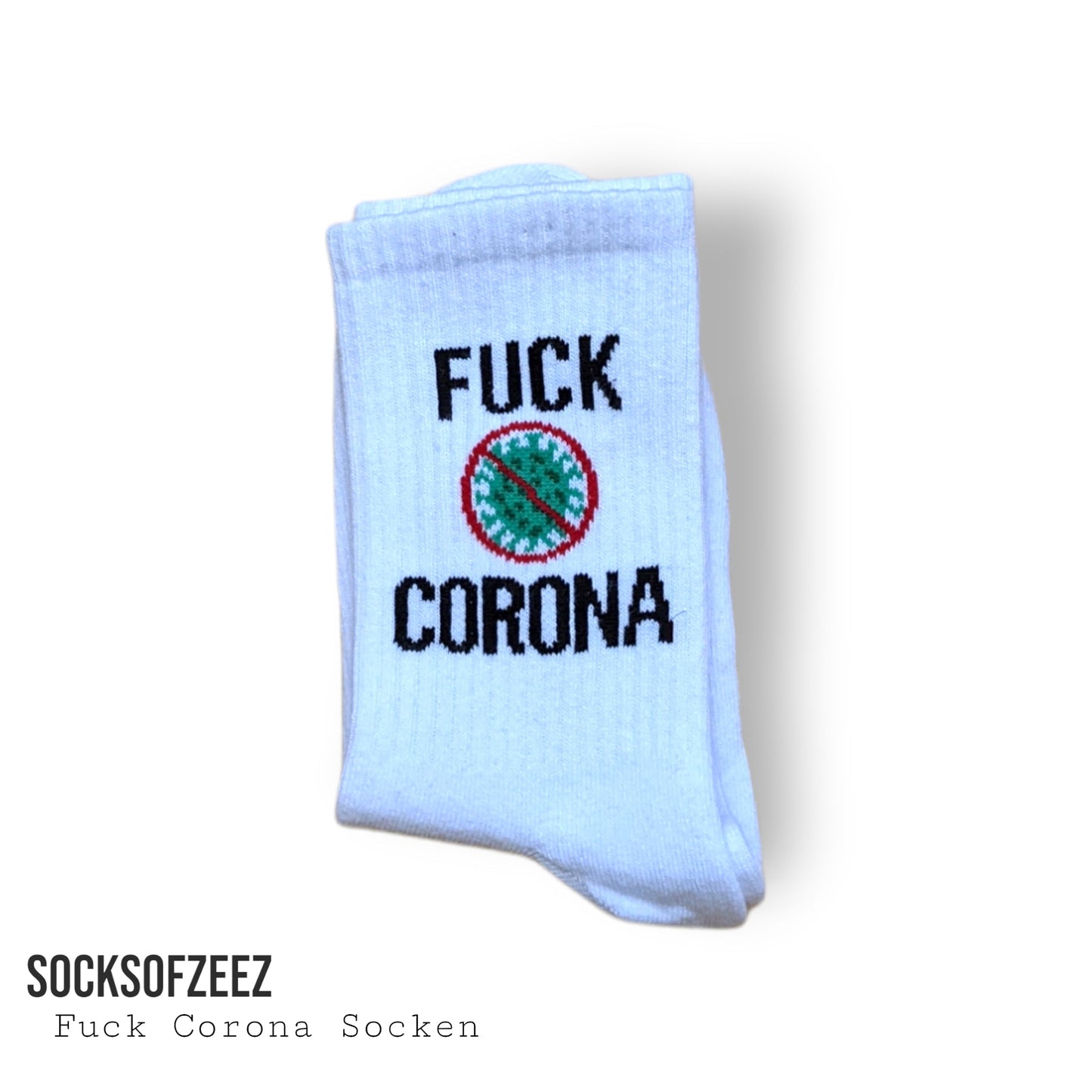 Fuck Corona Sportsocken - Shop of Zeez