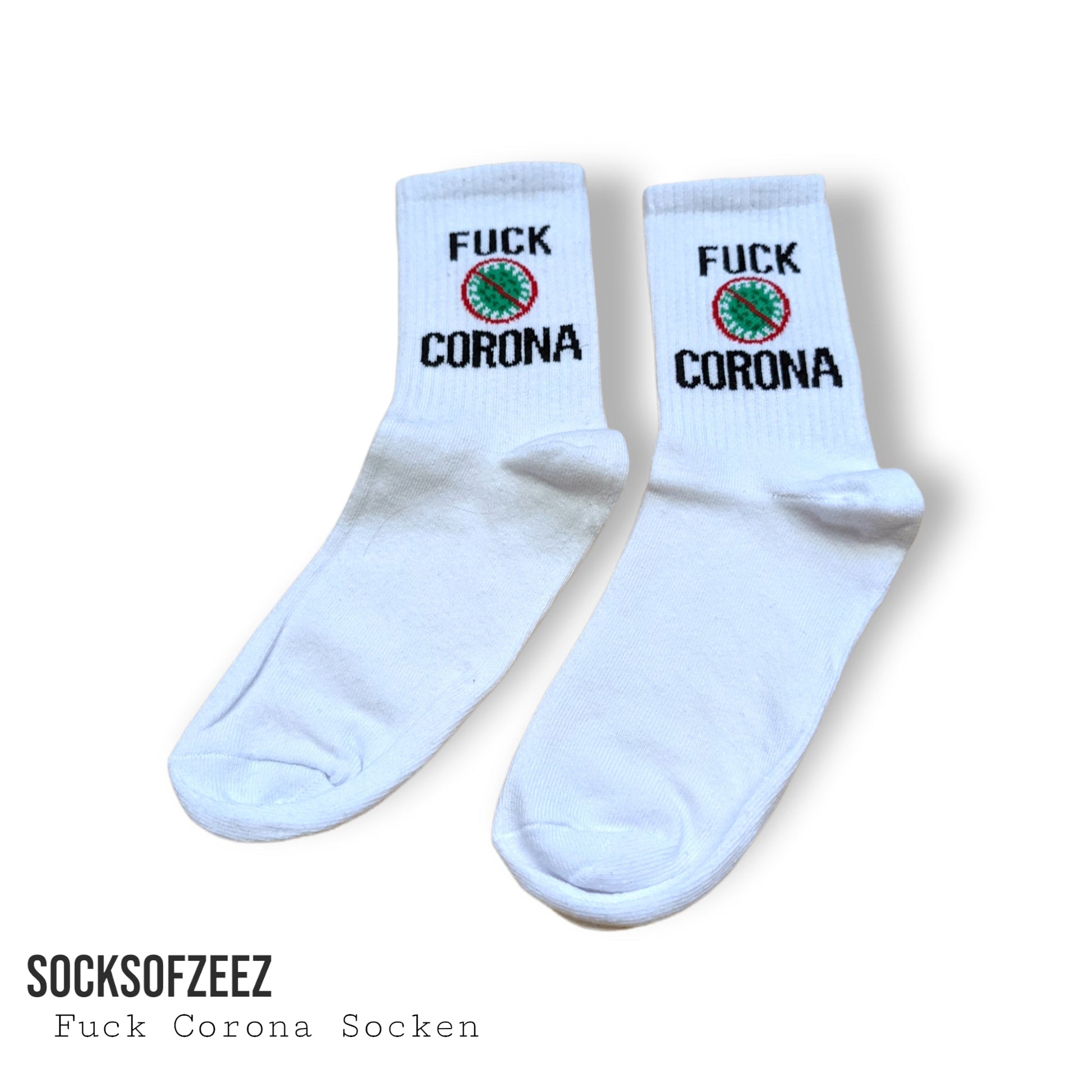 Fuck Corona Sportsocken - Shop of Zeez