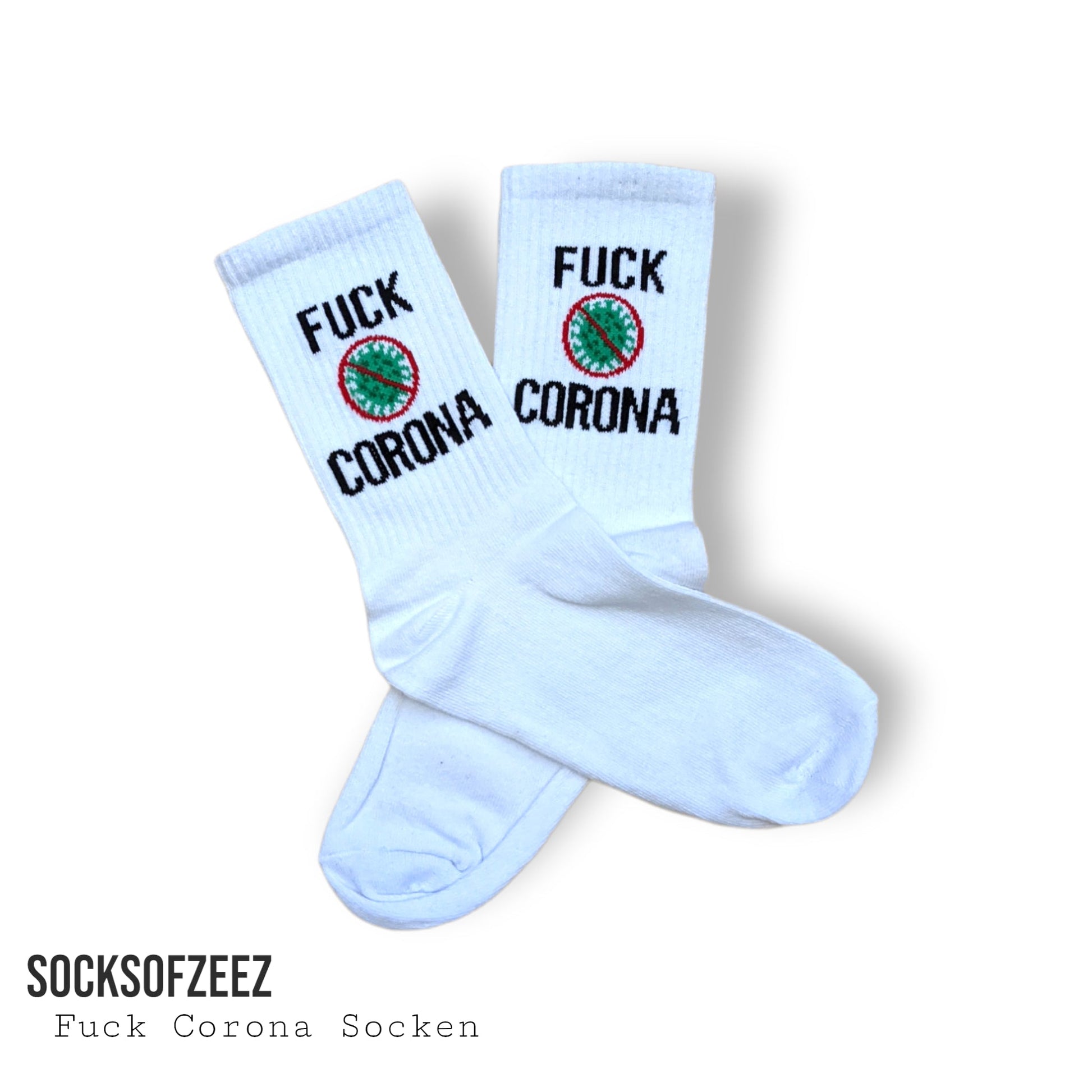 Fuck Corona Sportsocken - Shop of Zeez