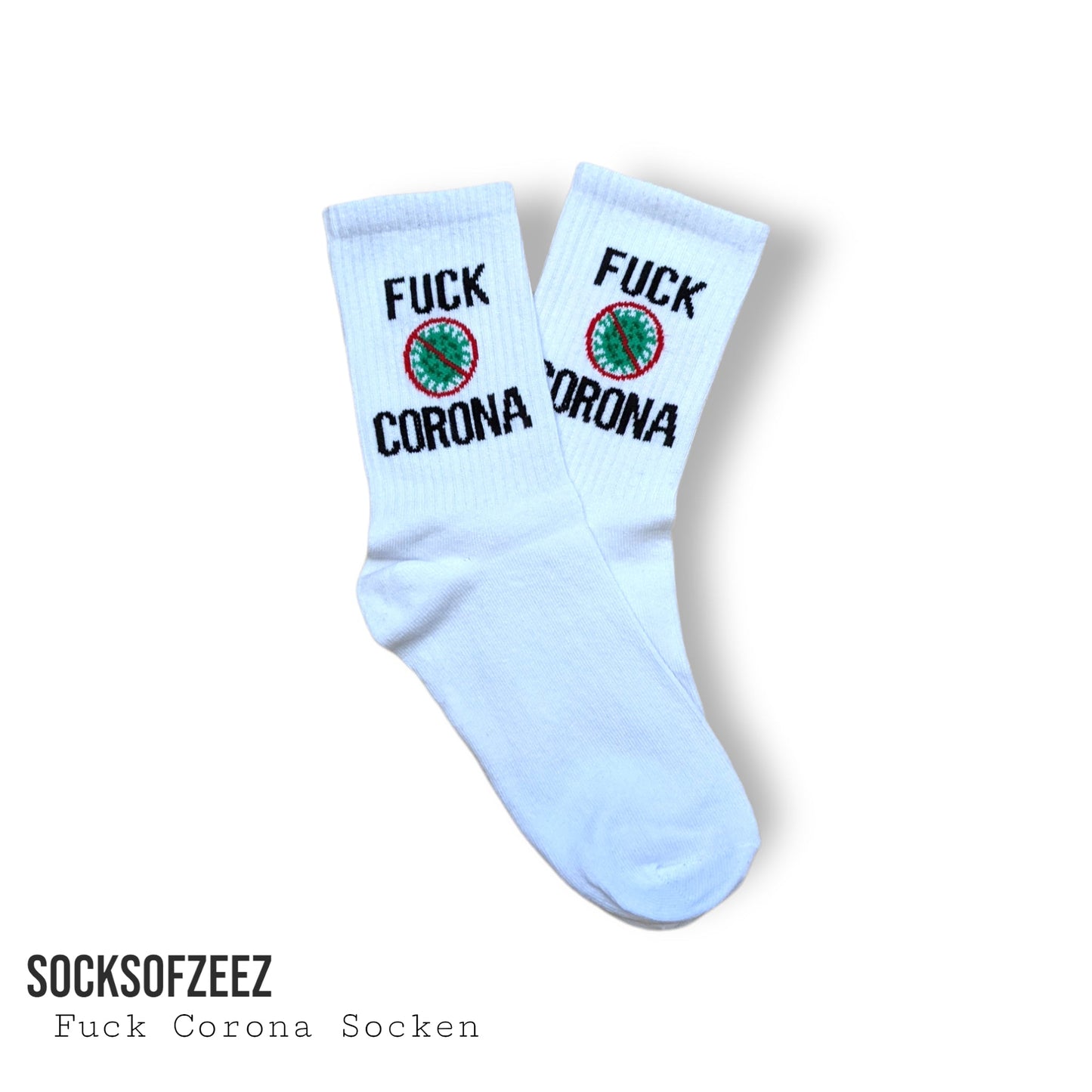 Fuck Corona Sportsocken - Shop of Zeez