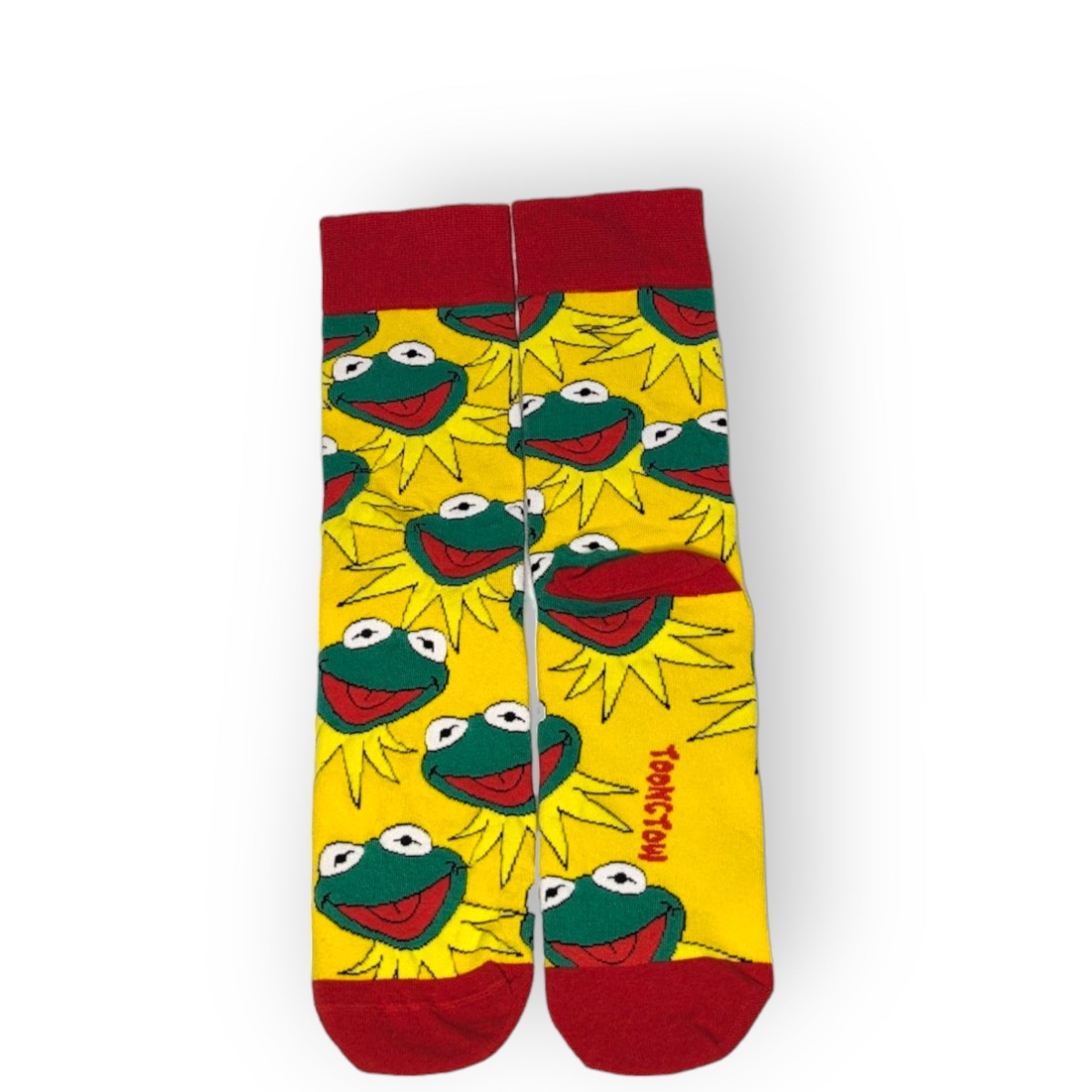 gelb Kermit Socken, Einheitsgröße: 37 - 44 - Shop of Zeez