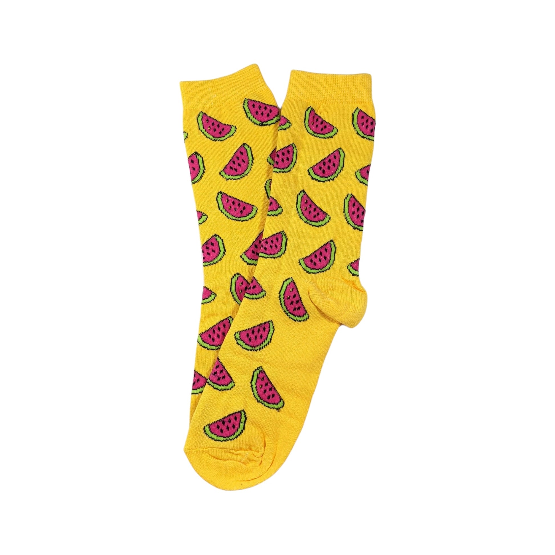 gelb Wassermelonen Socken, Einheitsgröße: 36 - 42 - Shop of Zeez