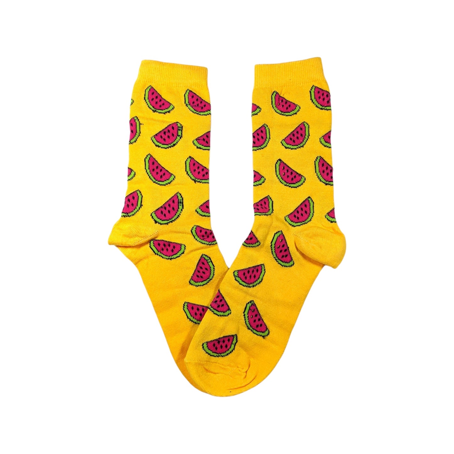 gelb Wassermelonen Socken, Einheitsgröße: 36 - 42 - Shop of Zeez