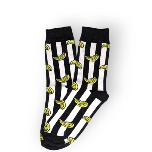 gestreifte Bananen Socken, Einheitsgröße: 36 - 42 - Shop of Zeez