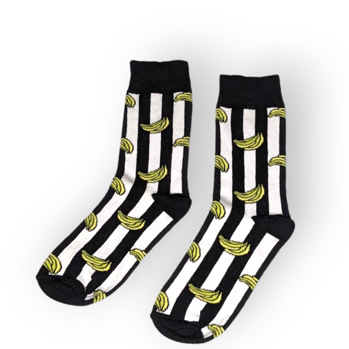 gestreifte Bananen Socken, Einheitsgröße: 36 - 42 - Shop of Zeez