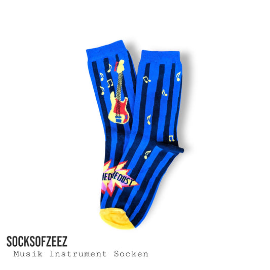 Gitarre Socken - blau - Shop of Zeez