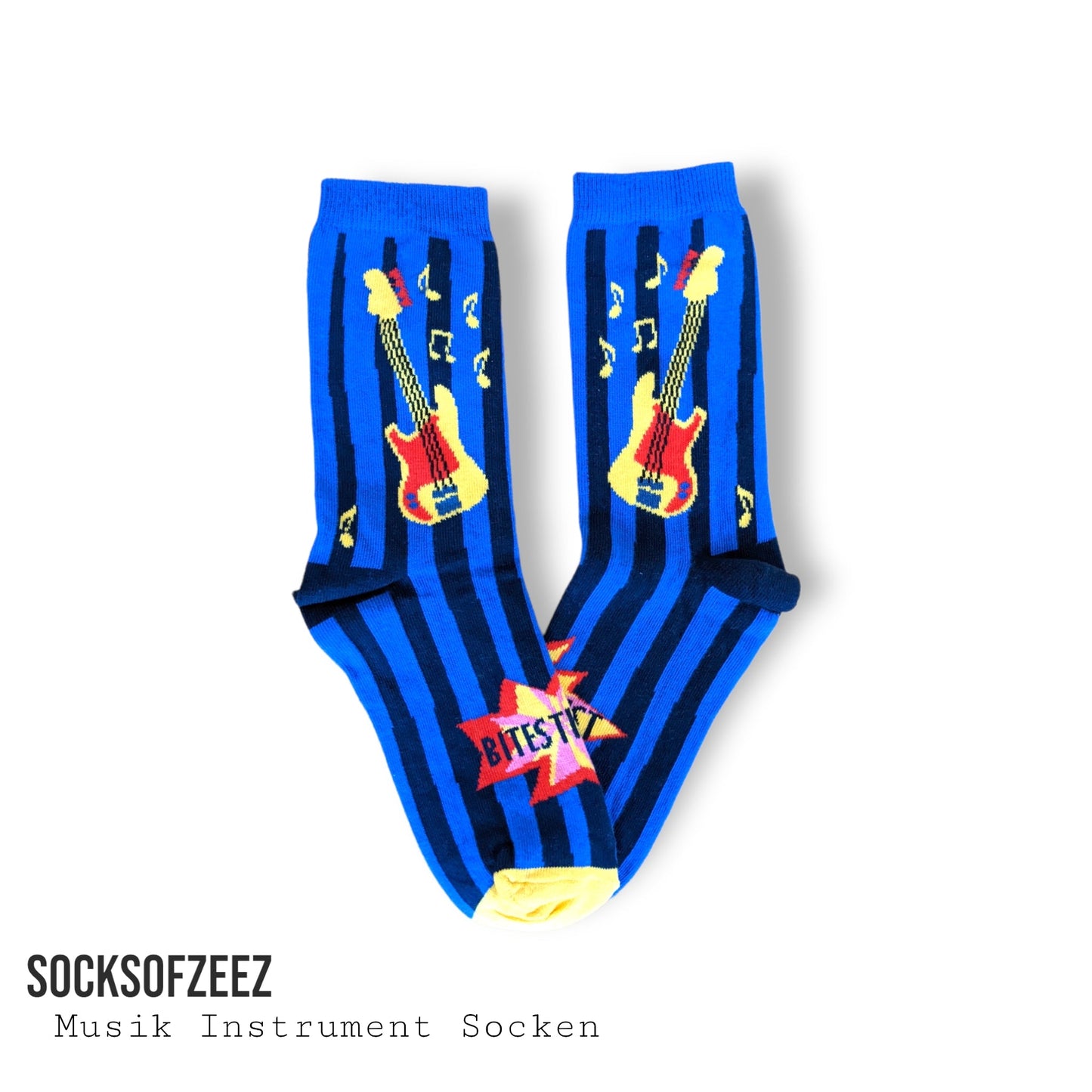 Gitarre Socken - blau - Shop of Zeez