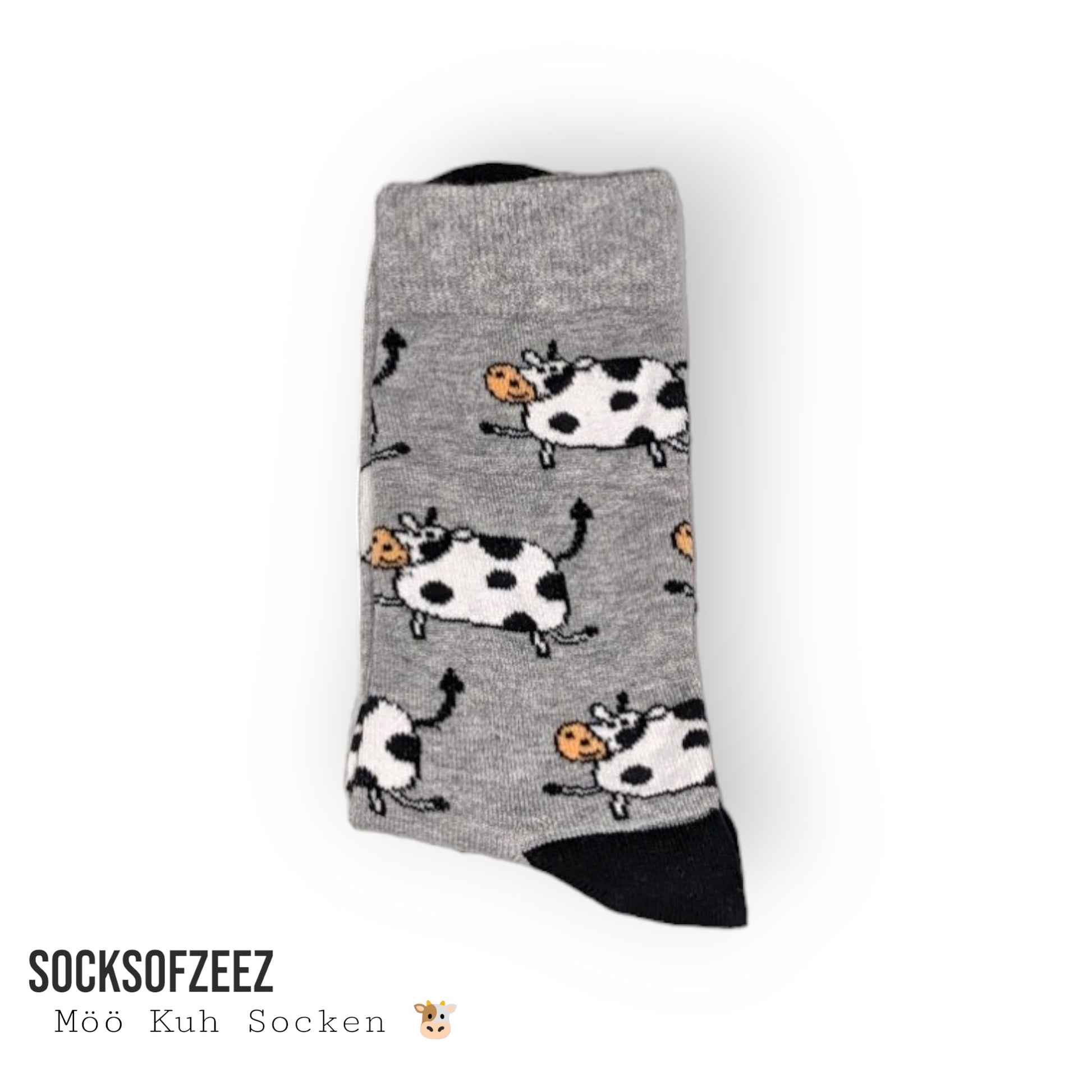 grau Kuhsocken - Shop of Zeez