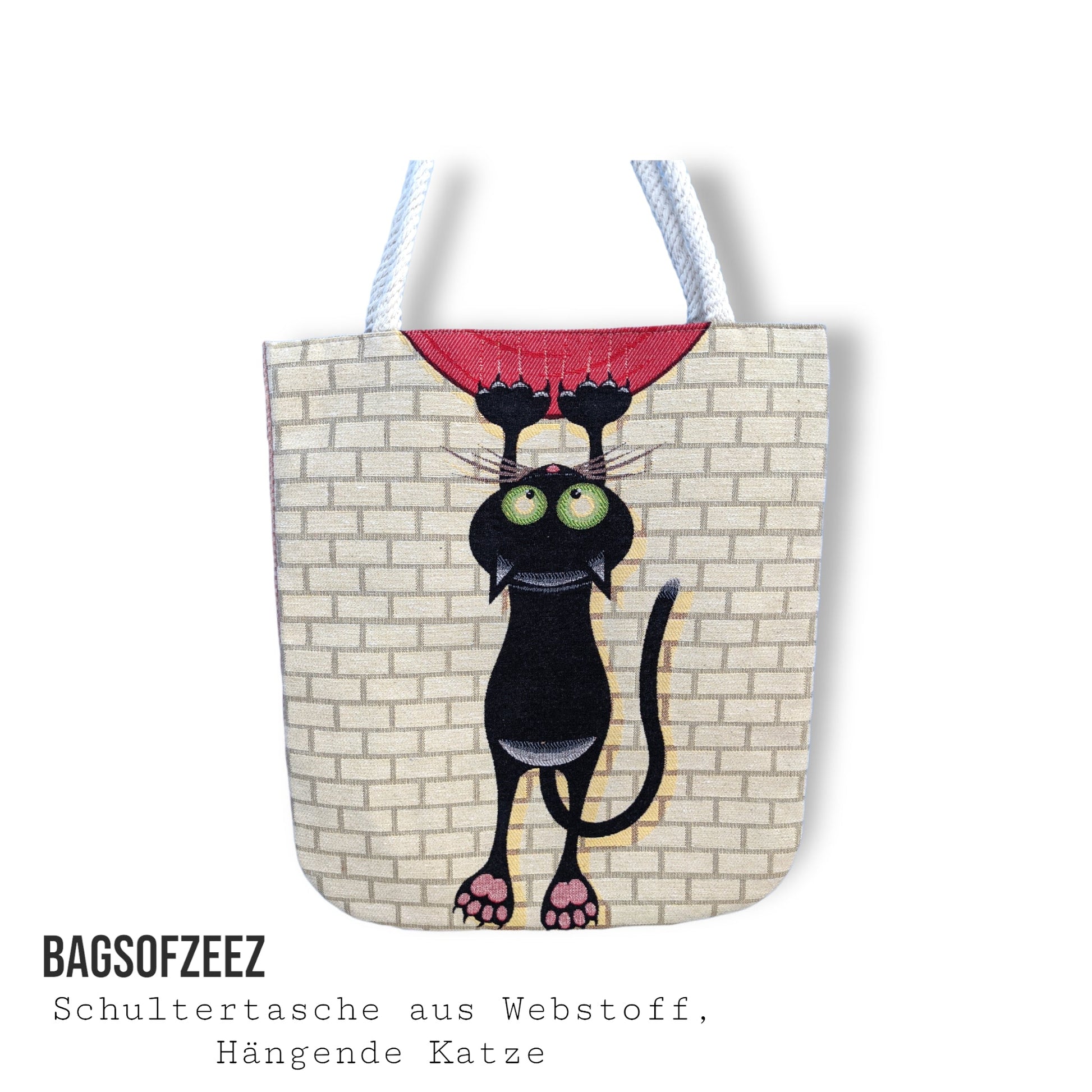 hängende Katze Schultertasche - Shop of Zeez