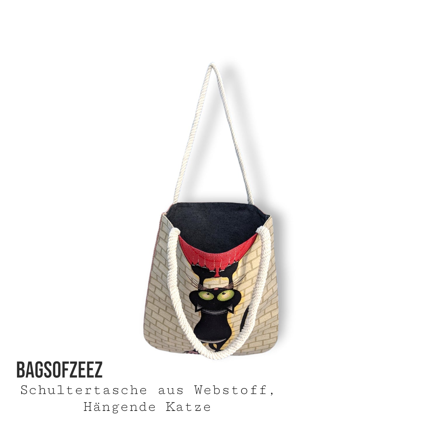 hängende Katze Schultertasche - Shop of Zeez