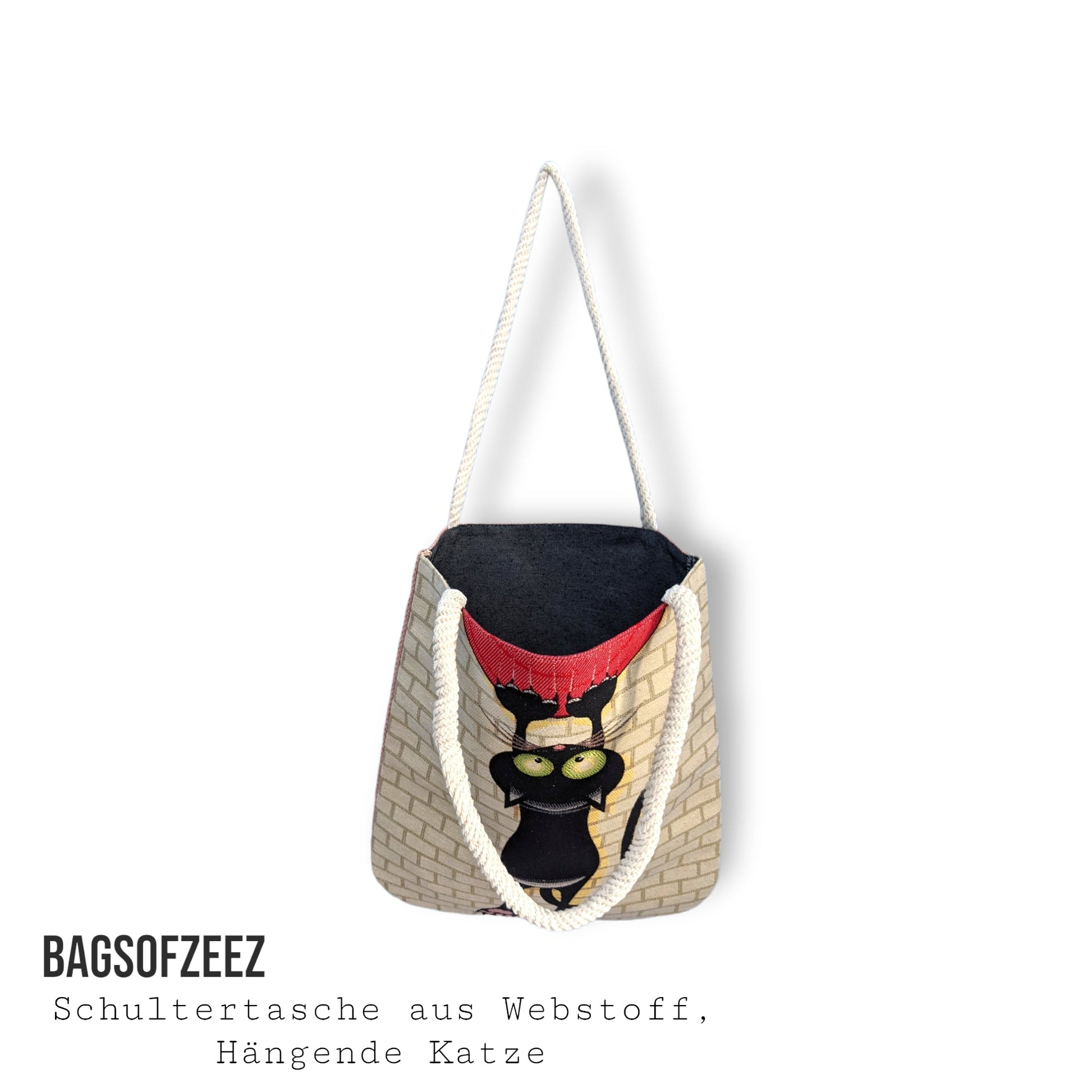 hängende Katze Schultertasche - Shop of Zeez