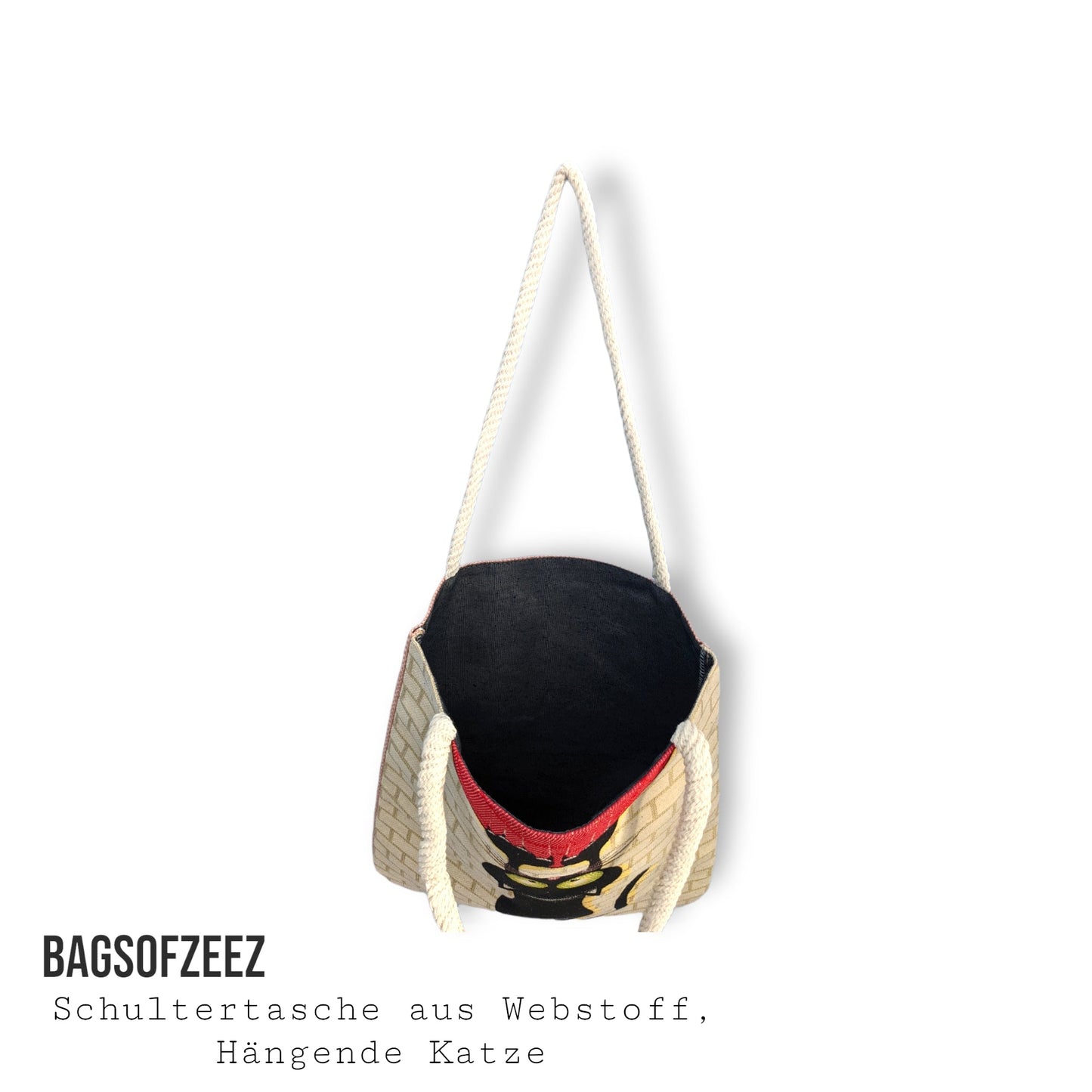 hängende Katze Schultertasche - Shop of Zeez