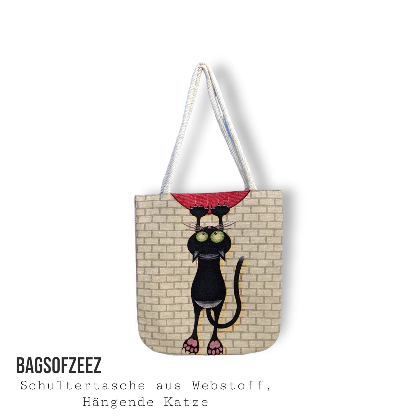 hängende Katze Schultertasche - Shop of Zeez