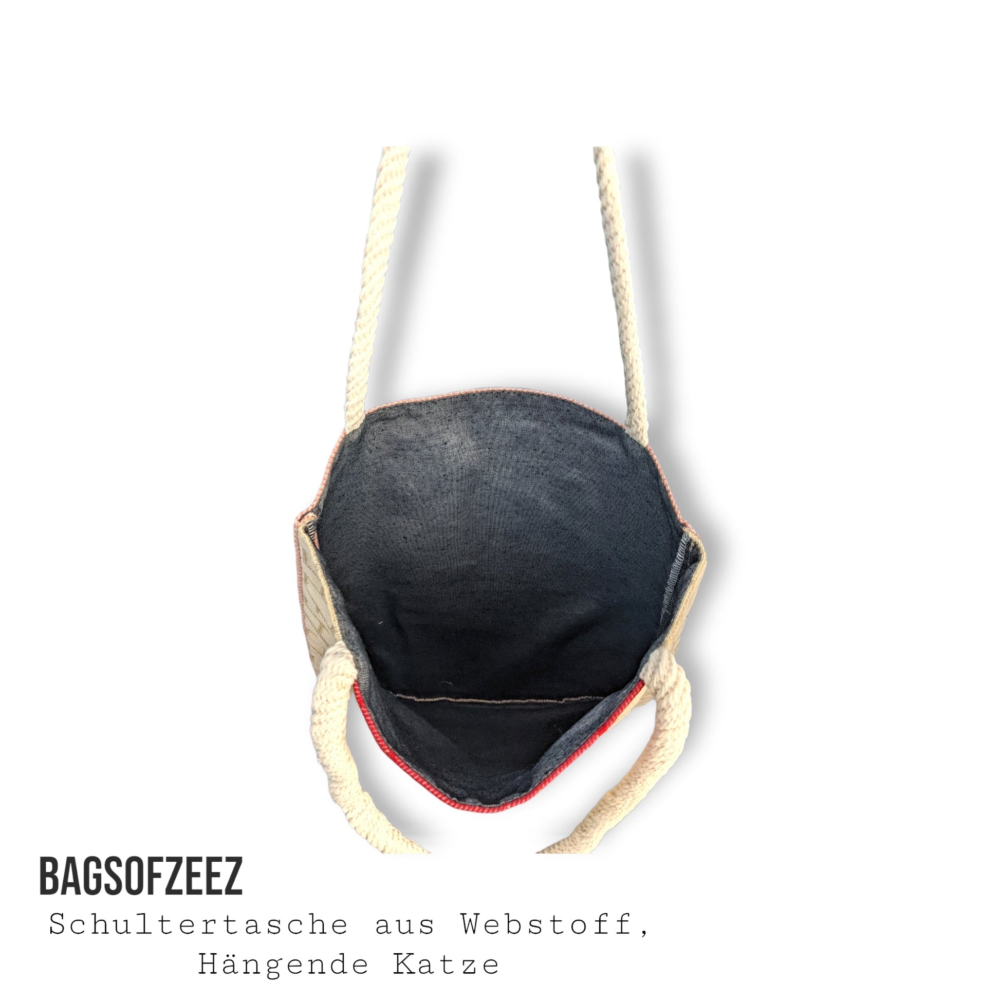 hängende Katze Schultertasche - Shop of Zeez