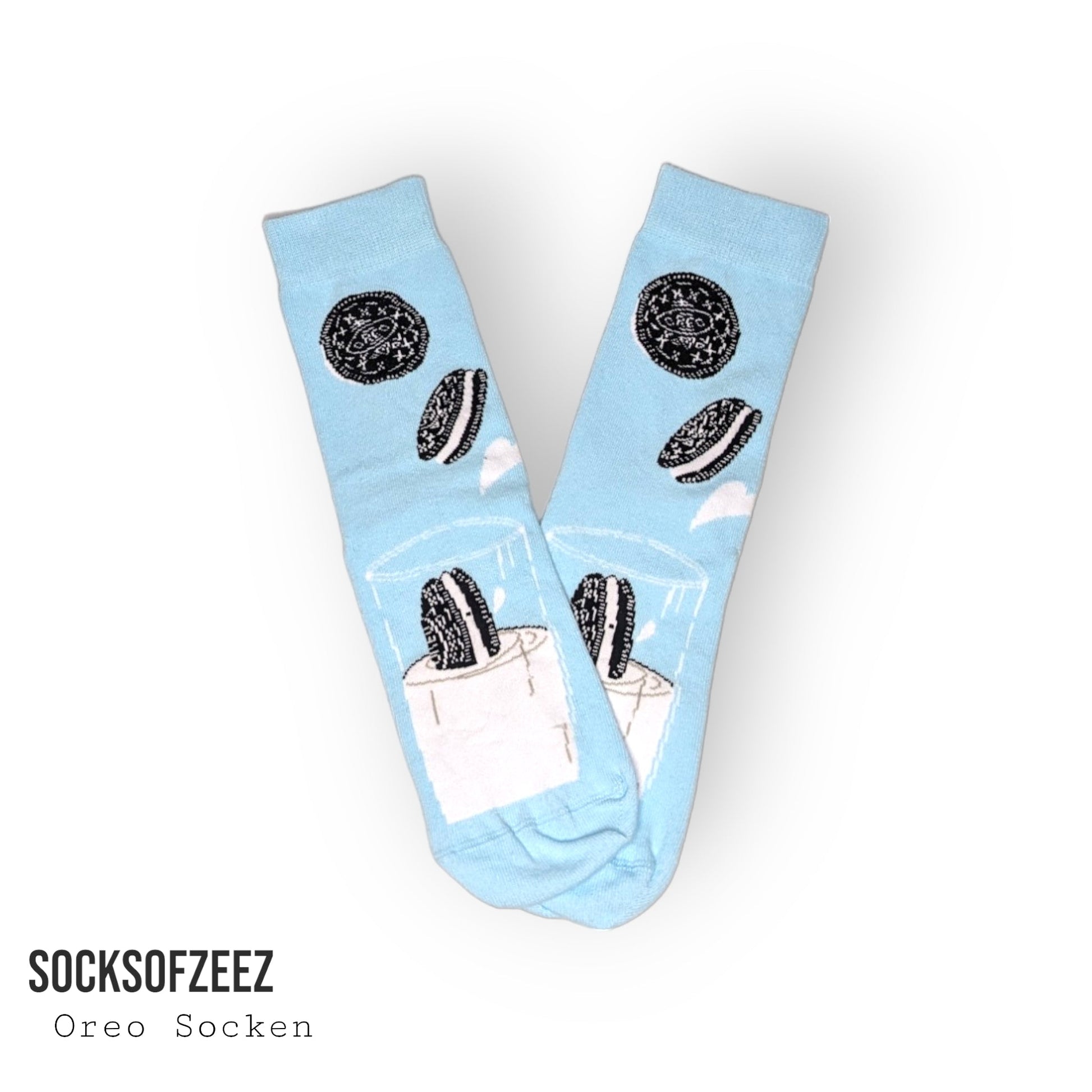 hellblau Oreo Socken - Shop of Zeez