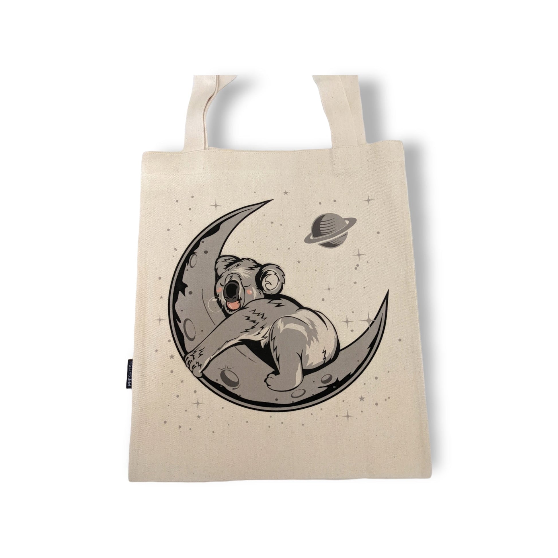 Koala mit Mond Baumwolltasche - Shop of Zeez