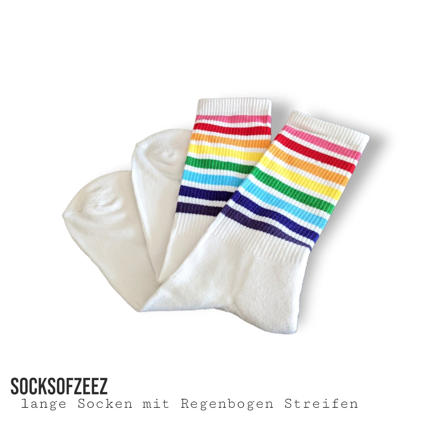 lange Regenbogen Socken - Shop of Zeez