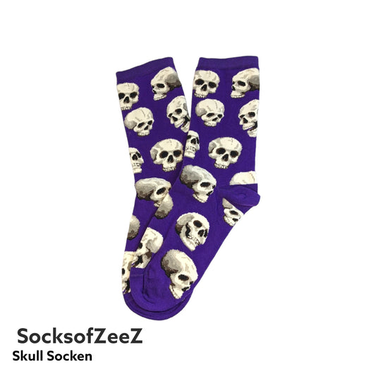 lila Skull Socken - Shop of Zeez