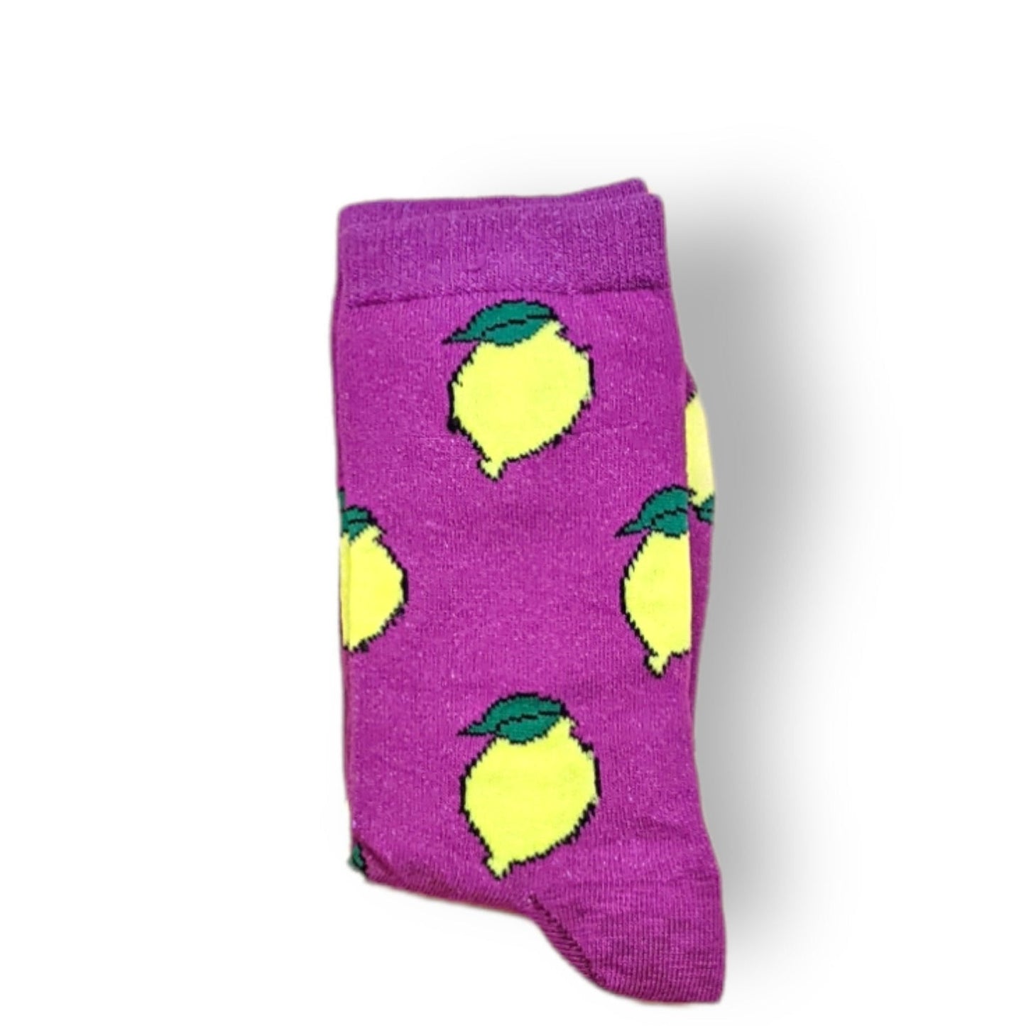 lila Zitronen Socken, Einheitsgröße: 36 - 42 - Shop of Zeez