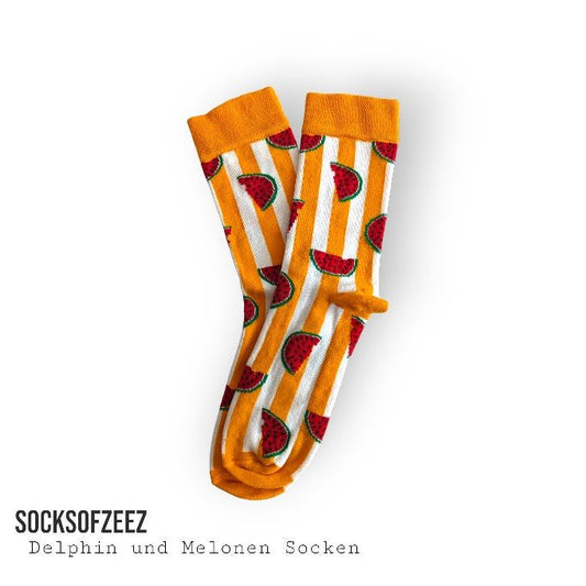 Melonen mit getreifte Socken - Shop of Zeez