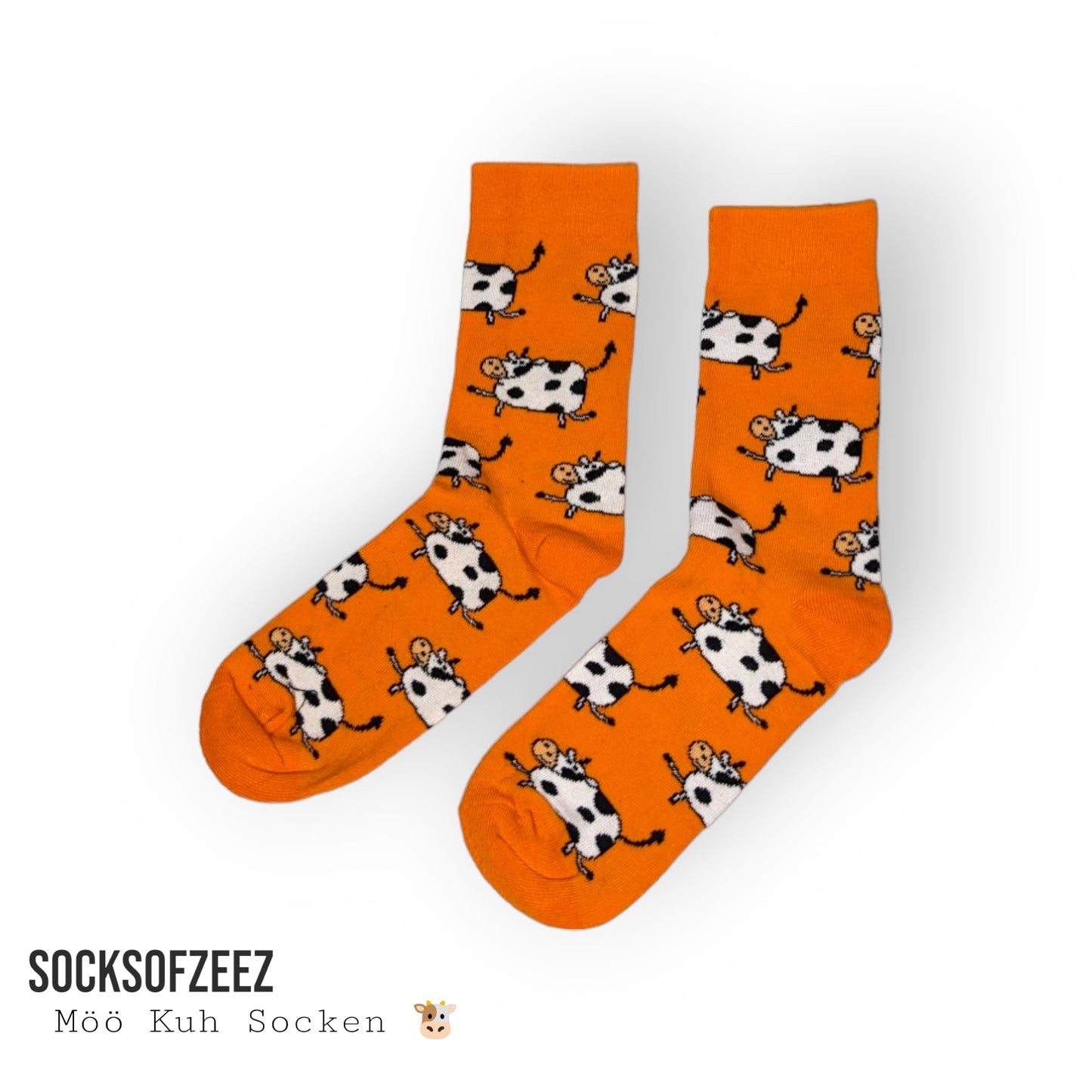 orange Kuhsocken - Shop of Zeez