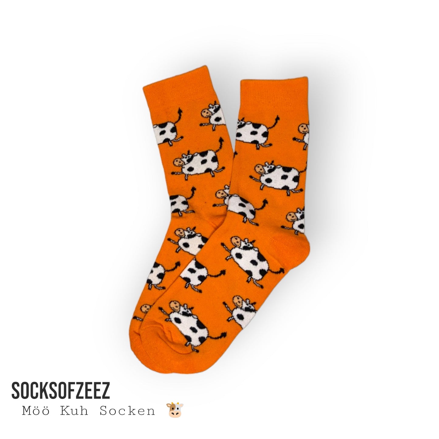 orange Kuhsocken - Shop of Zeez