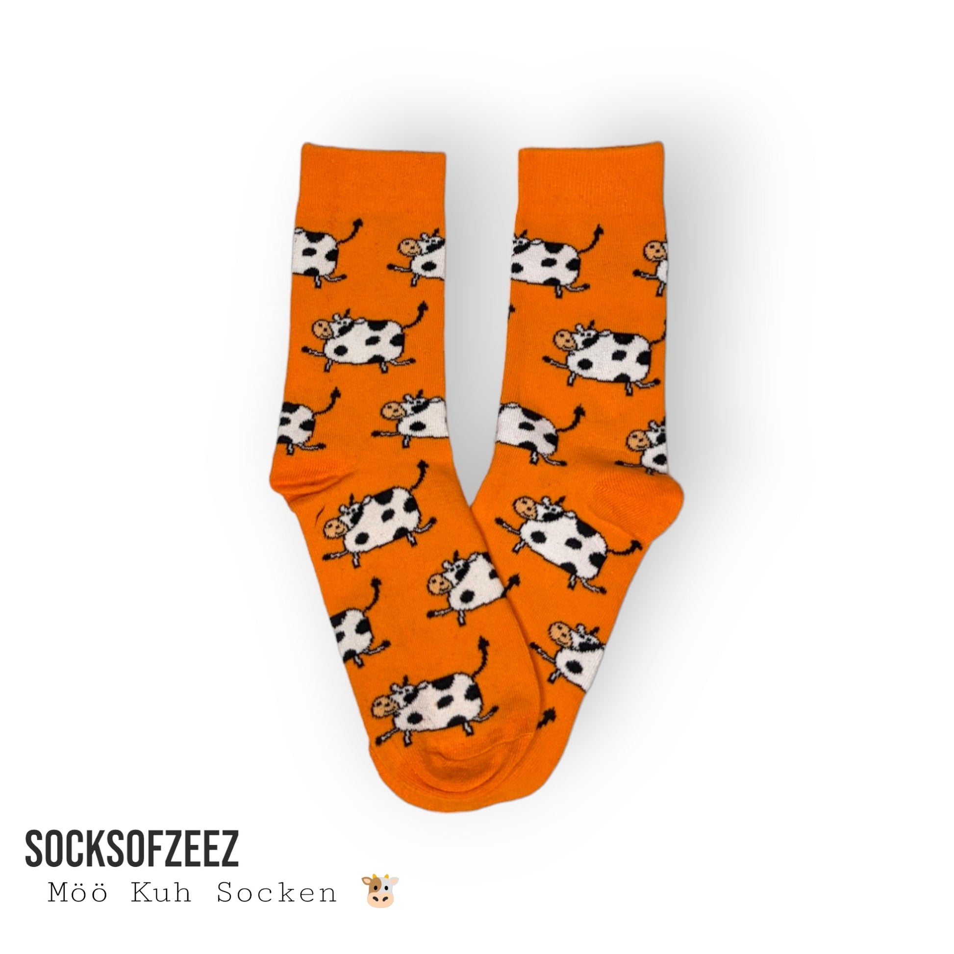 orange Kuhsocken - Shop of Zeez