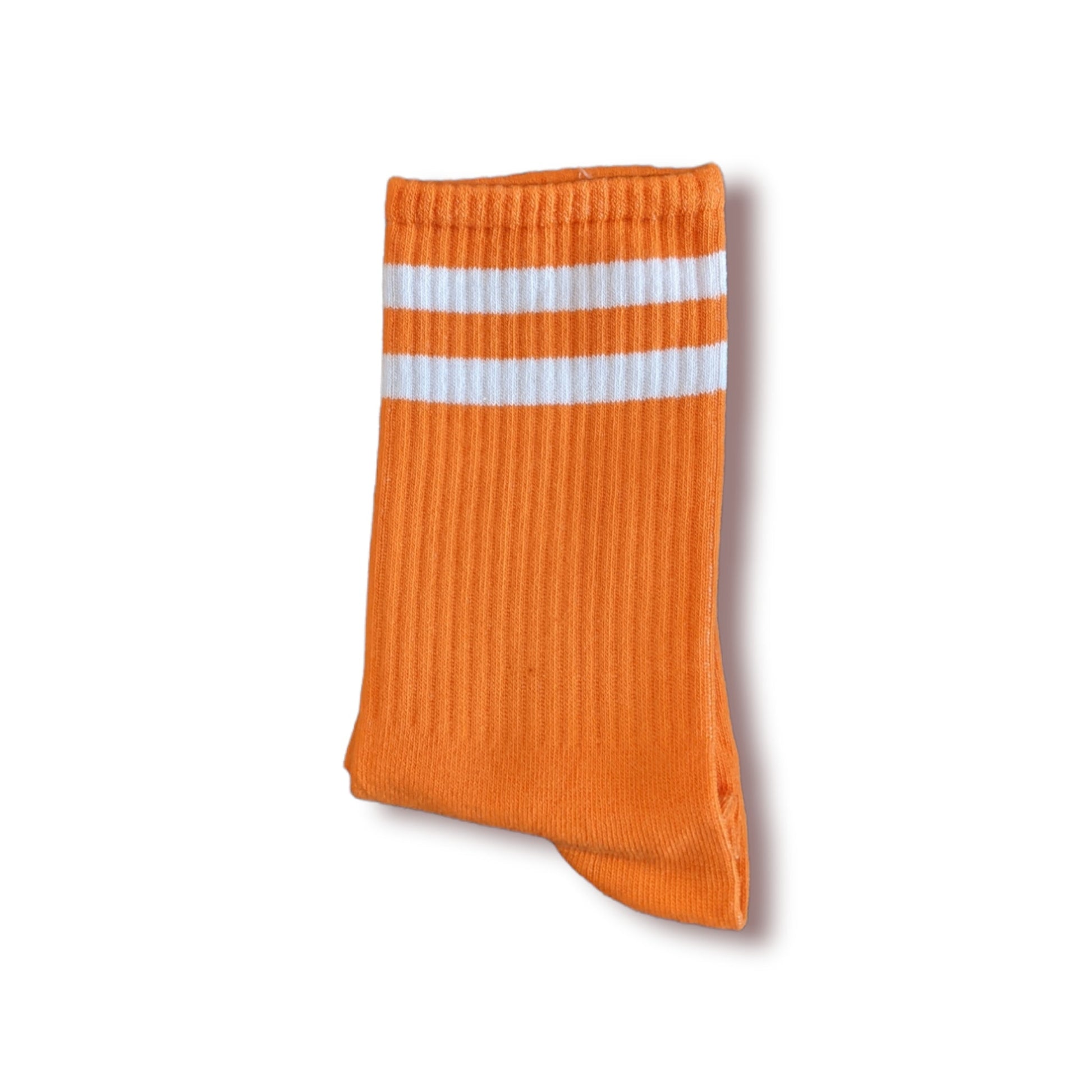 orange - weiß gestreifte Sportsocken, Einheitsgröße: 36 - 42 - Shop of Zeez